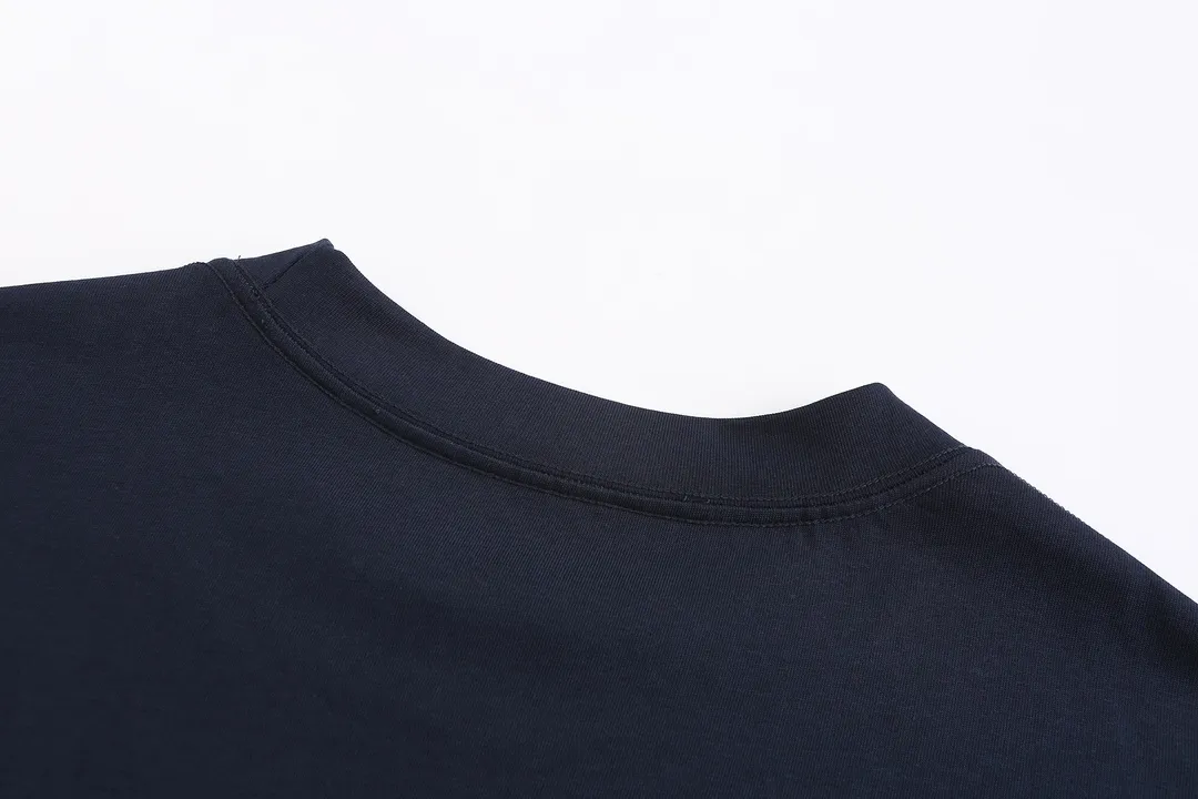🅿️180 (profit from cooperation) High-end quality CHANEL 2025Fall Spring and Summer Series Double C short-sleeved T-shirt Different from ordinary printing Custom-woven 270G32 double yarn pure cotton fabric Loose version Same style for men and women Size: S M L XL XXL