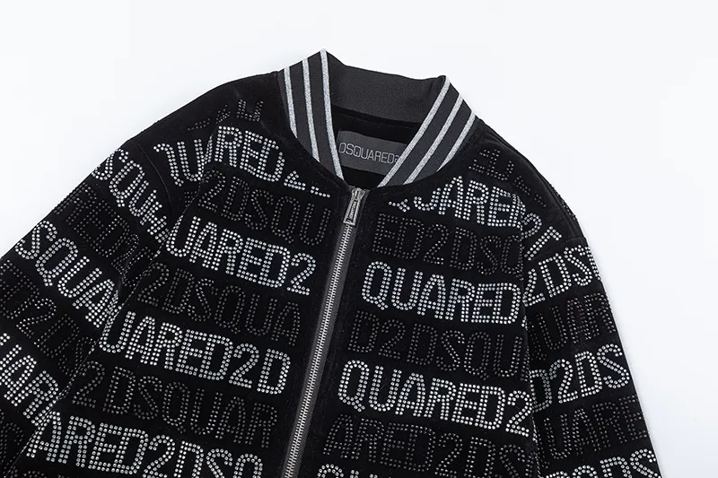 🅿️560 225FW new autumn and winter Korean velvet baseball collar hot diamond jacket, men's classic sports and leisure cardigan jacket! Trading company channels are rare, and they are sold simultaneously. They use imported materials supplied by customers. The texture is tough, straight and stylish. Classic brand letters + classic elements are embellished. The contrasting color effect makes the whole thing more fashionable and colorful, and it also takes into account extremely high brand recognition! L-XX L