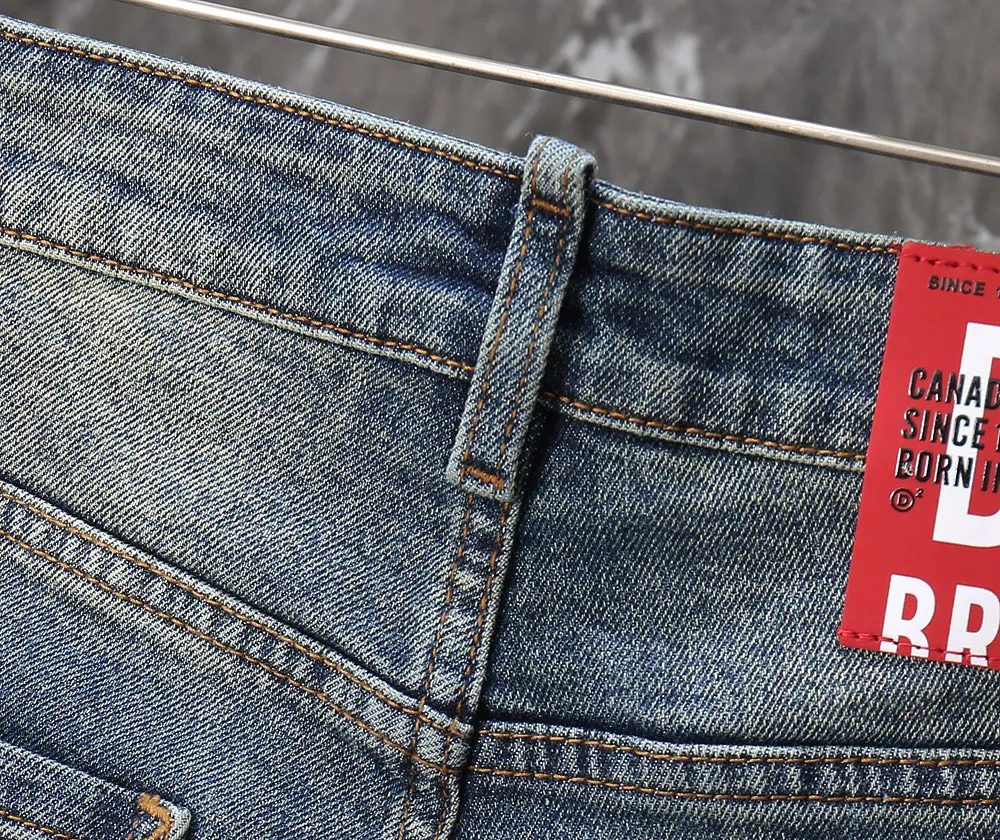 P230 2025 autumn and winter new jeans, straight slim version D2818#
