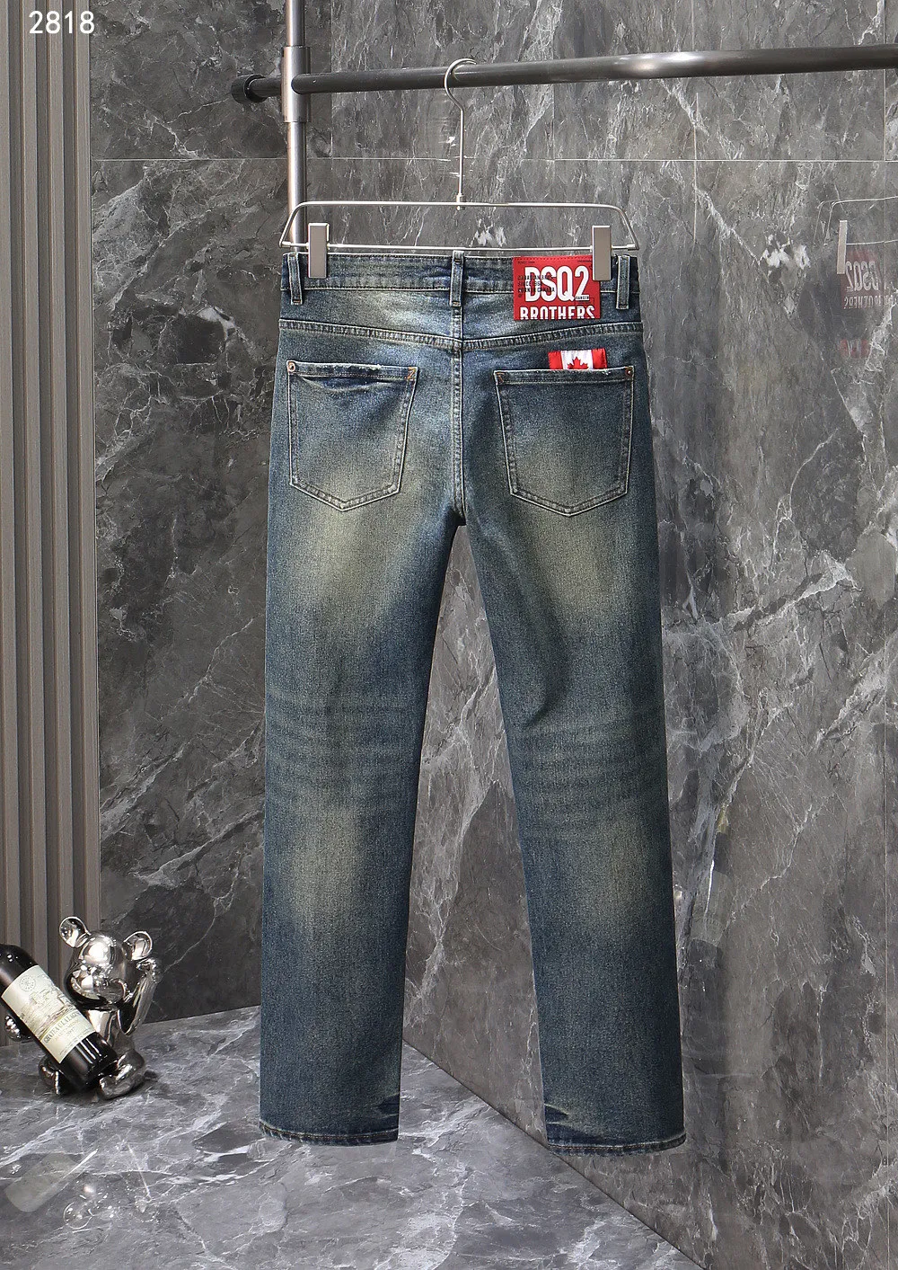 P230 2025 autumn and winter new jeans, straight slim version D2818#