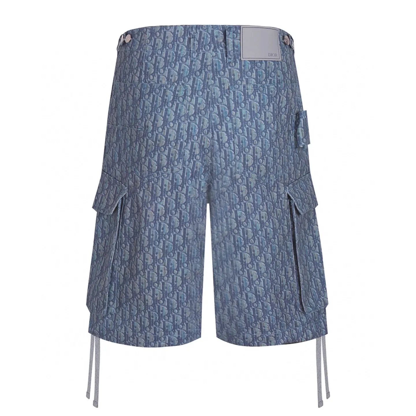 🅿️530 [Exclusive supply] CD full-print cotton double-pocket cargo shorts. Original purchase and development for 17500. The fabric is made of customized twill cotton 10*10 cotton (different from market fabrics), cloth printing, positioning cutting bed, customized leather label, customized I-buckle, customized rope, customized trademark Size: 46.48.50.52