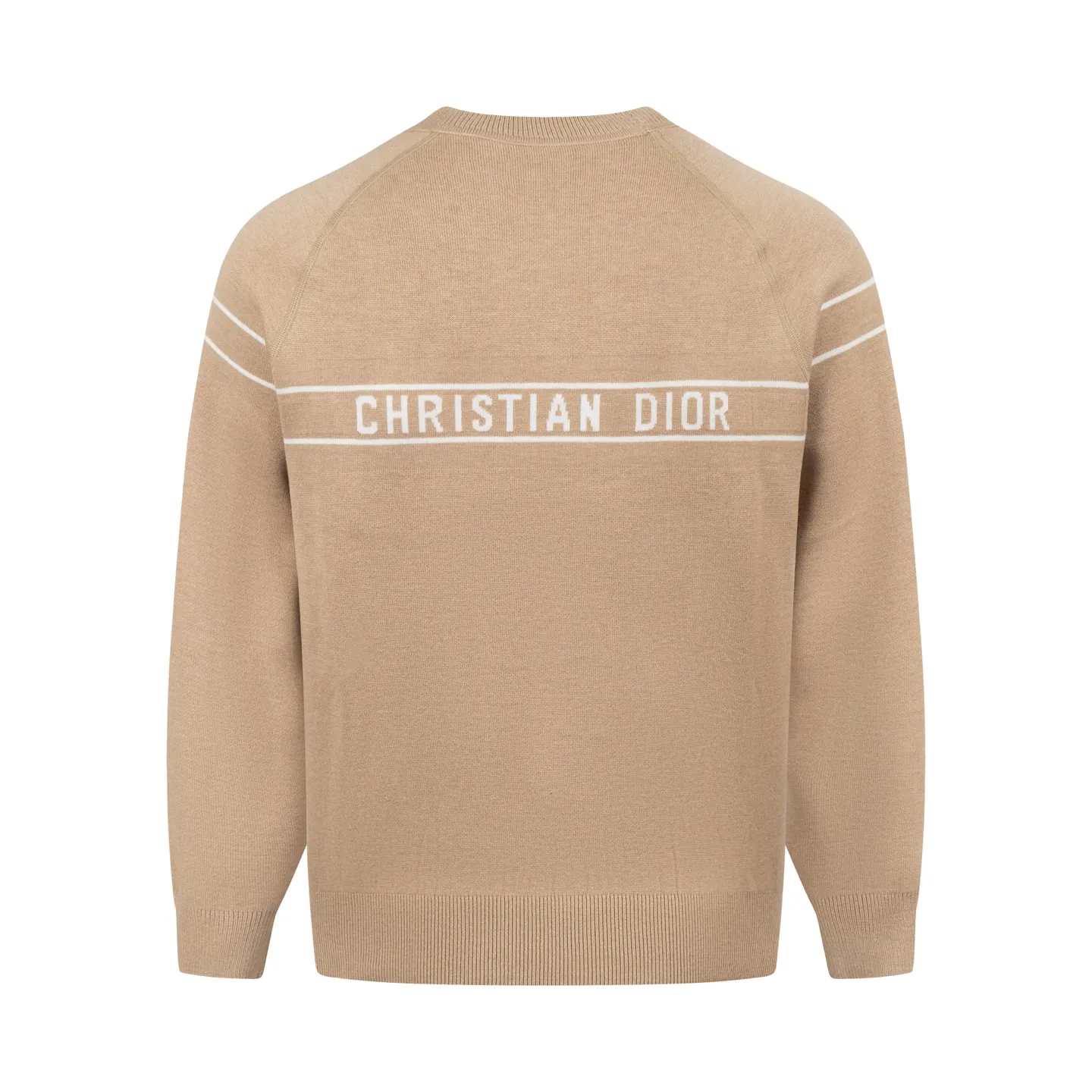 🅿️500 [Exclusive supply] CD 25FW presbyopic reversible cashmere crew neck sweater (khaki). The fabric is made of top-quality cashmere yarn. The new autumn and winter Oblique jacquard knitted cashmere sweater adopts a reversible design and is made of selected high-quality cashmere materials. After fine weaving process, it presents a soft and comfortable touch and excellent thermal insulation performance. The iconic Oblique jacquard pattern is perfectly presented through precision knitting technology. It can be worn on both sides, showing different style charms. The round neck design is simple and elegant, suitable for various matching occasions. Exquisite knitting technology ensures that the clothes are not easily deformed and remain crisp and long-lasting. The double-sided design concept reflects DIOR's perfect balance of practicality and fashion. Each sweater undergoes strict quality inspection to ensure that the quality meets the brand's consistently high standards. This knitted item combines warmth and style, making it an exquisite addition to your autumn and winter wardrobe. Size:S/M/L