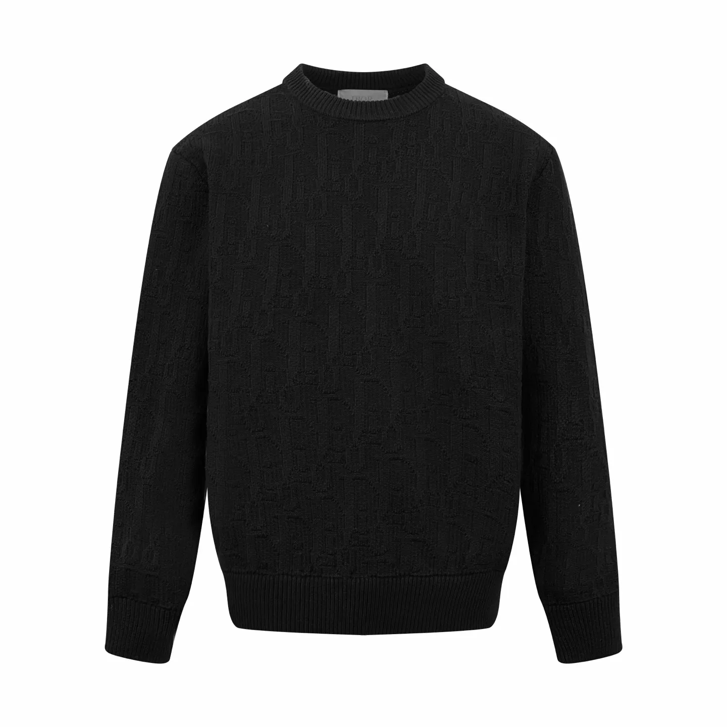 🅿️480 [Exclusive supply] CD Dark Pattern Presbyopic Crew Neck Sweater (Black) The original version was purchased for 19,000 and developed. The fabric is made of custom-woven cotton jacquard wool. It has excellent texture and is comfortable and close to the skin. It uses a classic black base to create a sense of black depth. Encounter the Dior Oblique pattern covering the body. It is delicately interwoven and dazzling. It shows the consistent luxury and elegance of the Dior brand. The looming jacquard dark pattern is like a walking ink painting. Every detail exudes charming charm. It is made of jacquard tissue imported from Germany. The arrangement and interweaving of yarns are precisely controlled. The Dior Oblique jacquard art pattern inlay is carefully interwoven on the loom. The fabric is more vivid and three-dimensional, with a curved thread structure. By changing the stitching method and the arrangement of yarns during the knitting process, the yarns present a curved distribution in the fabric. The garments are washed and softened to remove odors. Use professional washing equipment and specific detergents to deeply clean and deodorize clothes to improve the feel and appearance of clothes. Size:S-M-L-XL