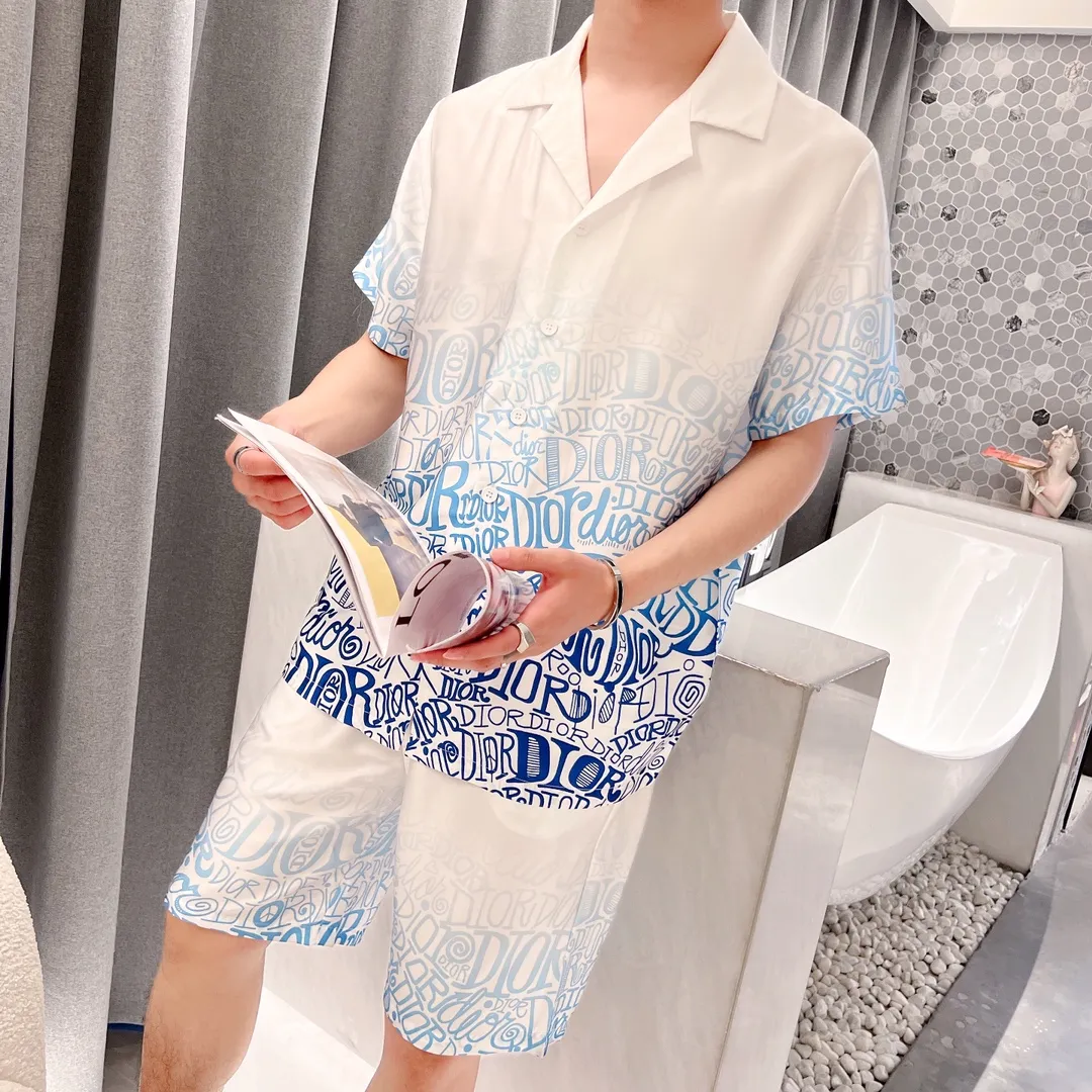 🅿️340 2024 DIOR Dior home wear, high-end Korean silk fabric, skin-friendly, soft and comfortable, couple size M～XXXL