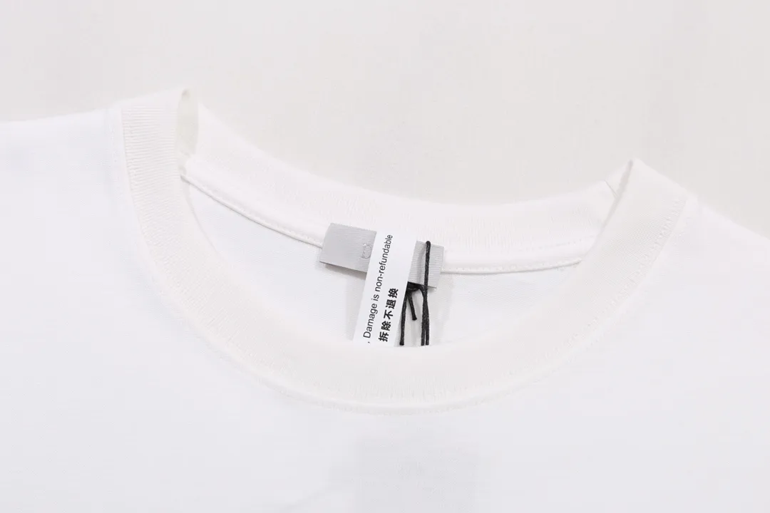 🅿️210 High-quality new DIOR-Dior-25 new Year of the Snake co-branded smudge-dyed snake letter embroidery logo on the chest short-sleeved T-shirt Size: XS-L