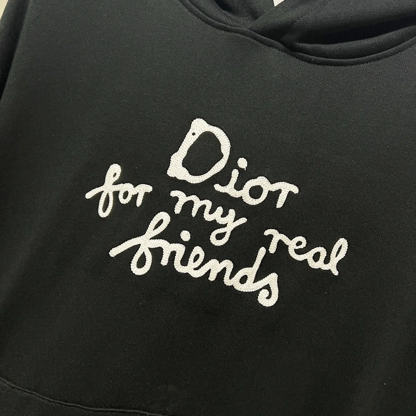 🅿️290 DIOR/Dior 420g pure cotton fabric hooded sweatshirt, classic rope embroidery signature on the chest ✍️letter LOGO logo technology, official synchronization, high version, high quality, fashionable personality, versatile trend, pure original quality, original fabric, tag, collar label, washed wheat, three standards complete, color: black, apricot, blue. Size: XS-L