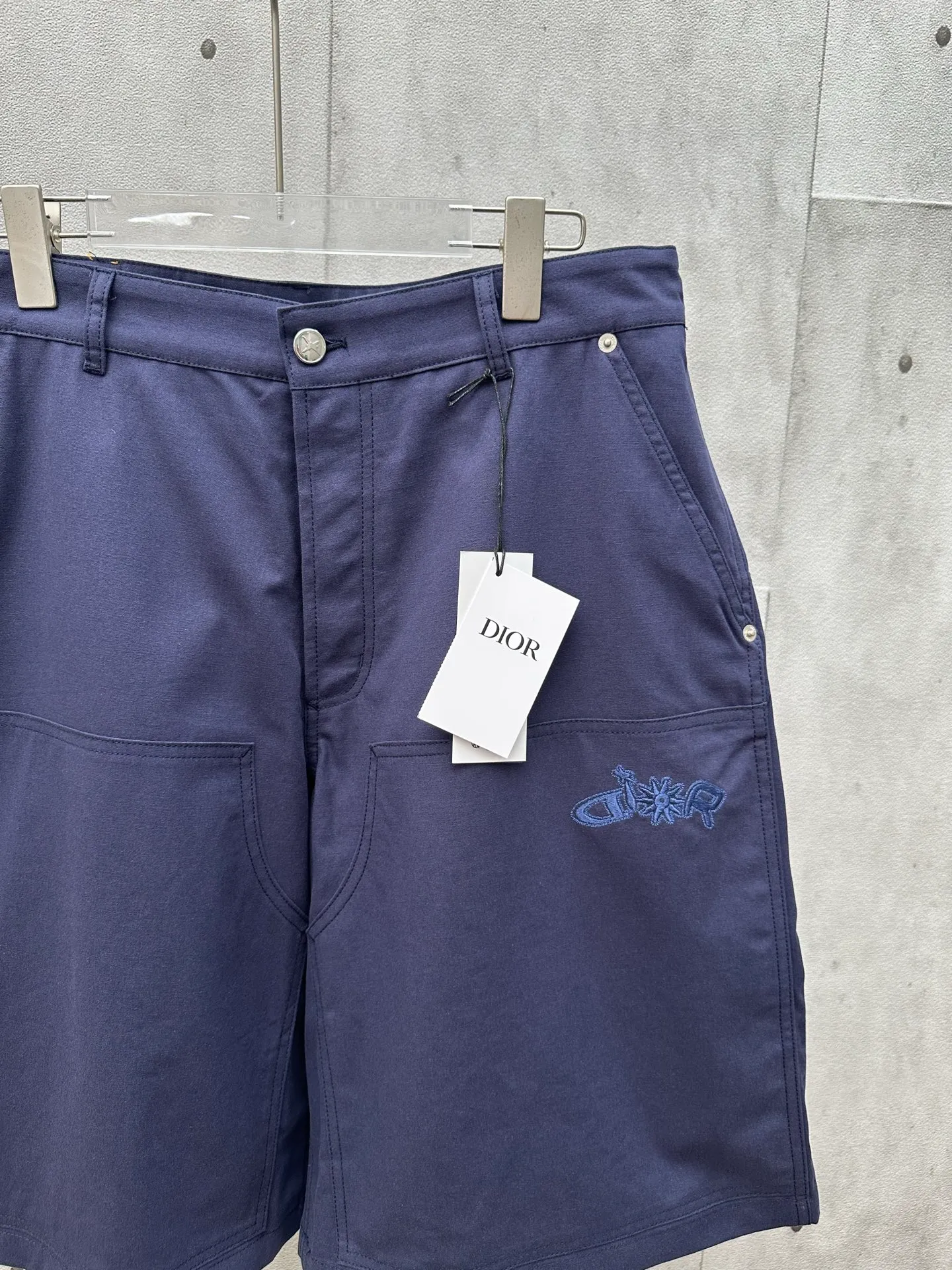 🅿️440 DIOR Dior 25ss new blue cotton shorts, from the DIOR AND LEWIS HAMILTON limited series. Size: S M L XL