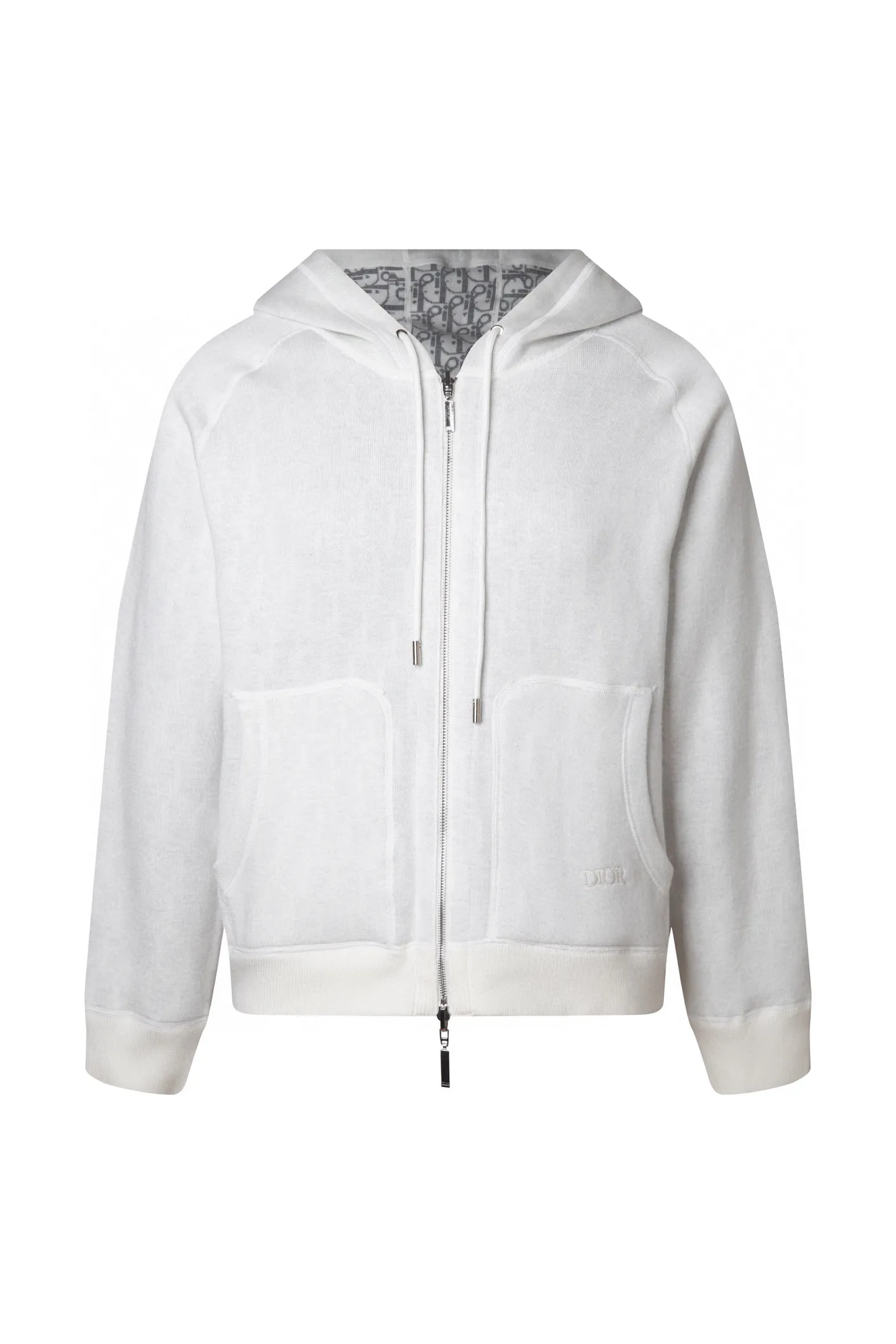 🅿️720 (No pressure in and out of the cabinet🔥 ZP version) Thick cashmere Double-sided🉑️Wearable The size is too large⚠️-Dior official website classic style🔥 Double-sided wearable different style letter logo jacquard cashmere blend hooded sweater jacket Men and women alike -Using ZP custom-dyed cashmere wool 98% cashmere fabric Threads are custom-dyed in the same cylinder with zero color difference Full set of auxiliary materials customized to distinguish the market currency. Welcome to compare - Color White Gray Dark Gray - Size S M L S-150 M -170 L-200 or less