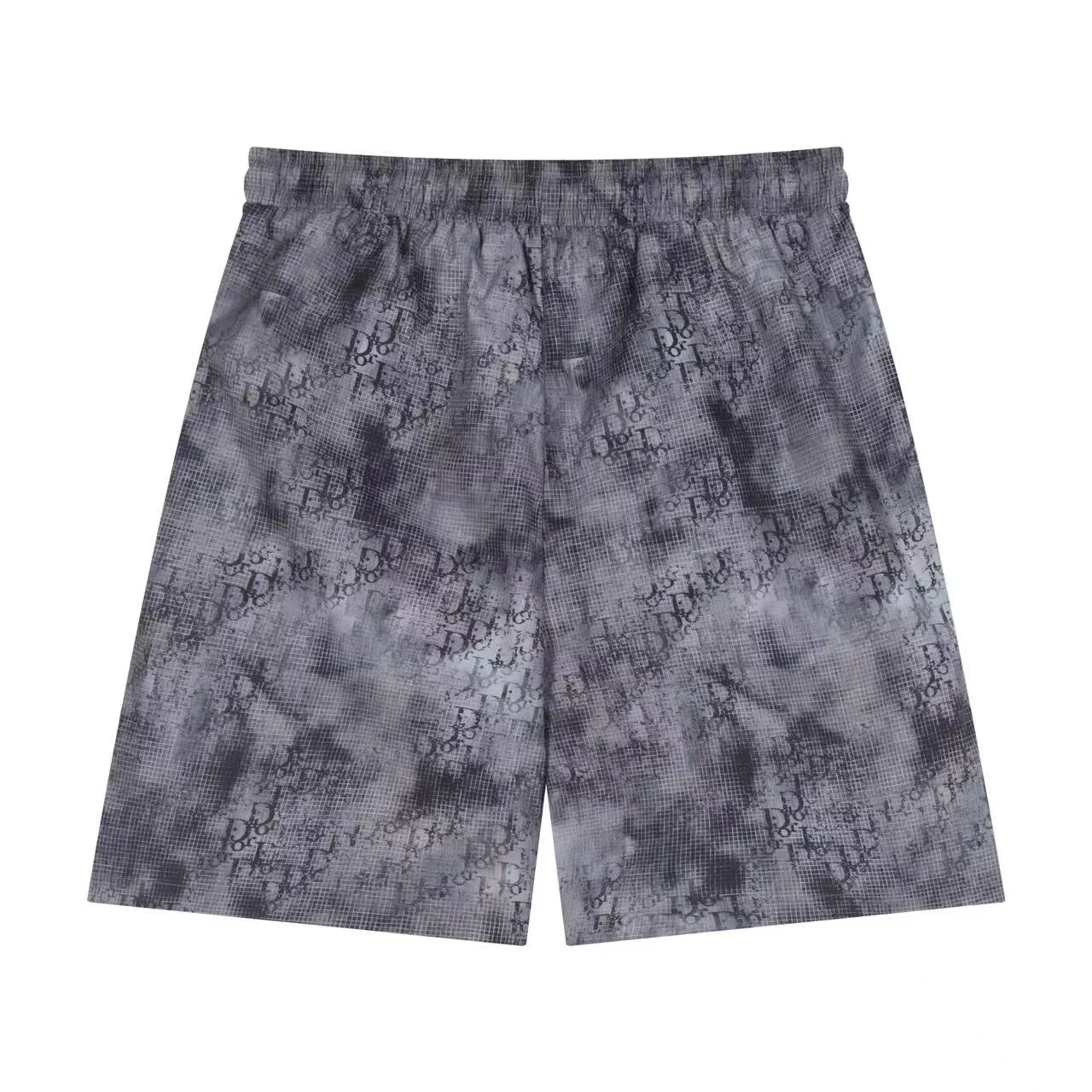 🅿️140 ❥B810# 2025 Classic series new model with full-width three-dimensional logo printing, original customized version, five-point casual beach shorts, inner mesh effect. Size: S-XL Color: black blue