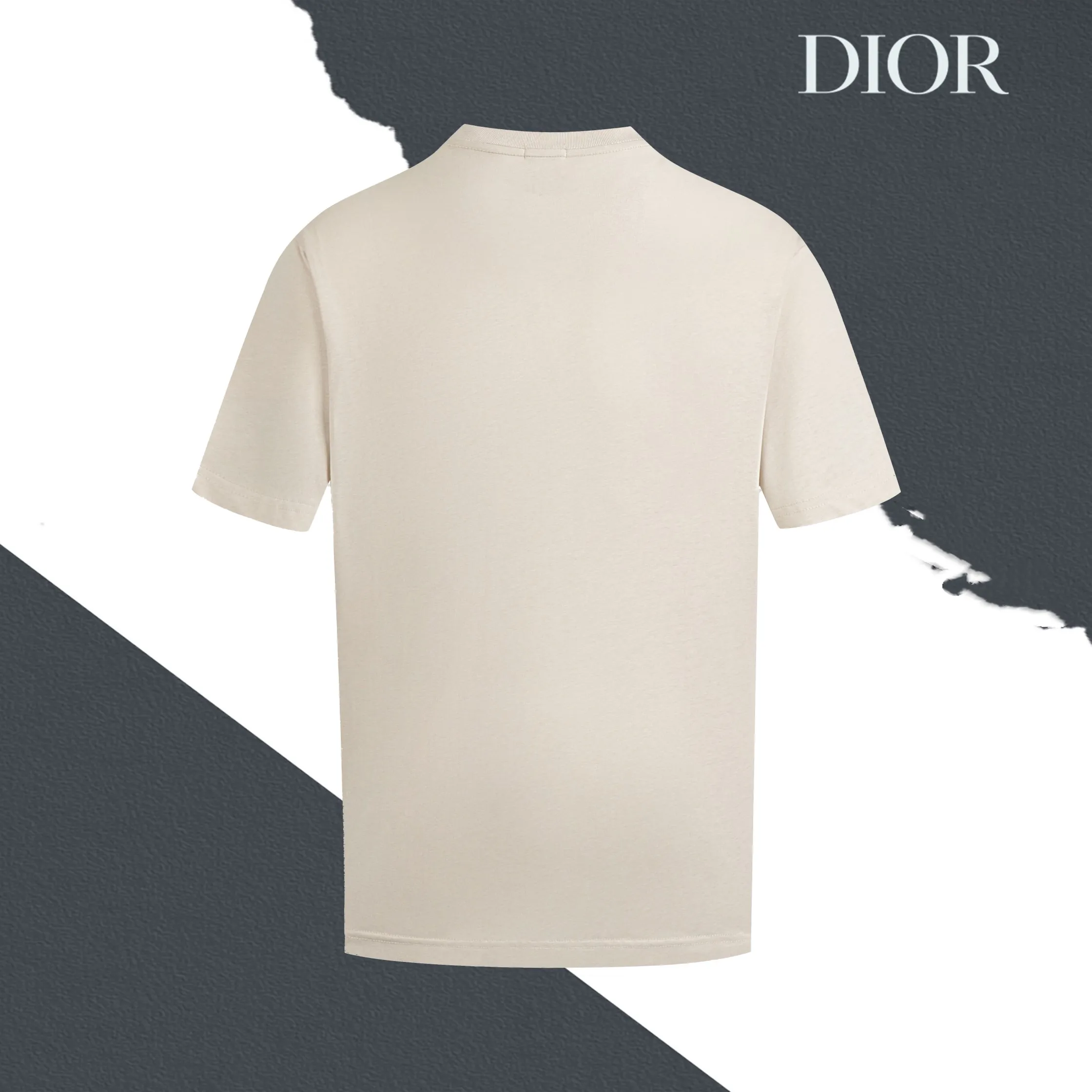 🅿️170 model number S030 Dior chest CD letter logo embroidered round neck short sleeves embroidered patch complete set of packaging with complete three labels original supporting accessories 1:1 main mark process very high-end has been pre-shrunk at high temperature and is not easy to deform after repeated washing. Pure cotton 280 grams high weight 32 double yarns no pilling no fading comfortable and breathable matching 1x1 thread in the same cylinder oversize loose version Can wear up to 220 pounds Color: white apricot Size: XS-L