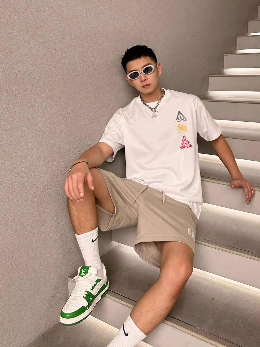 🅿️170 [DIOR Dior] 2025FW short-sleeved T-shirt LOGO printing High-end 26s double yarn 300g fabric Heavy fabric Customized frame ribbing in the same cylinder and dyeing Complete three standards Same style for men and women Color: Black White Size: S M L XL 2XL