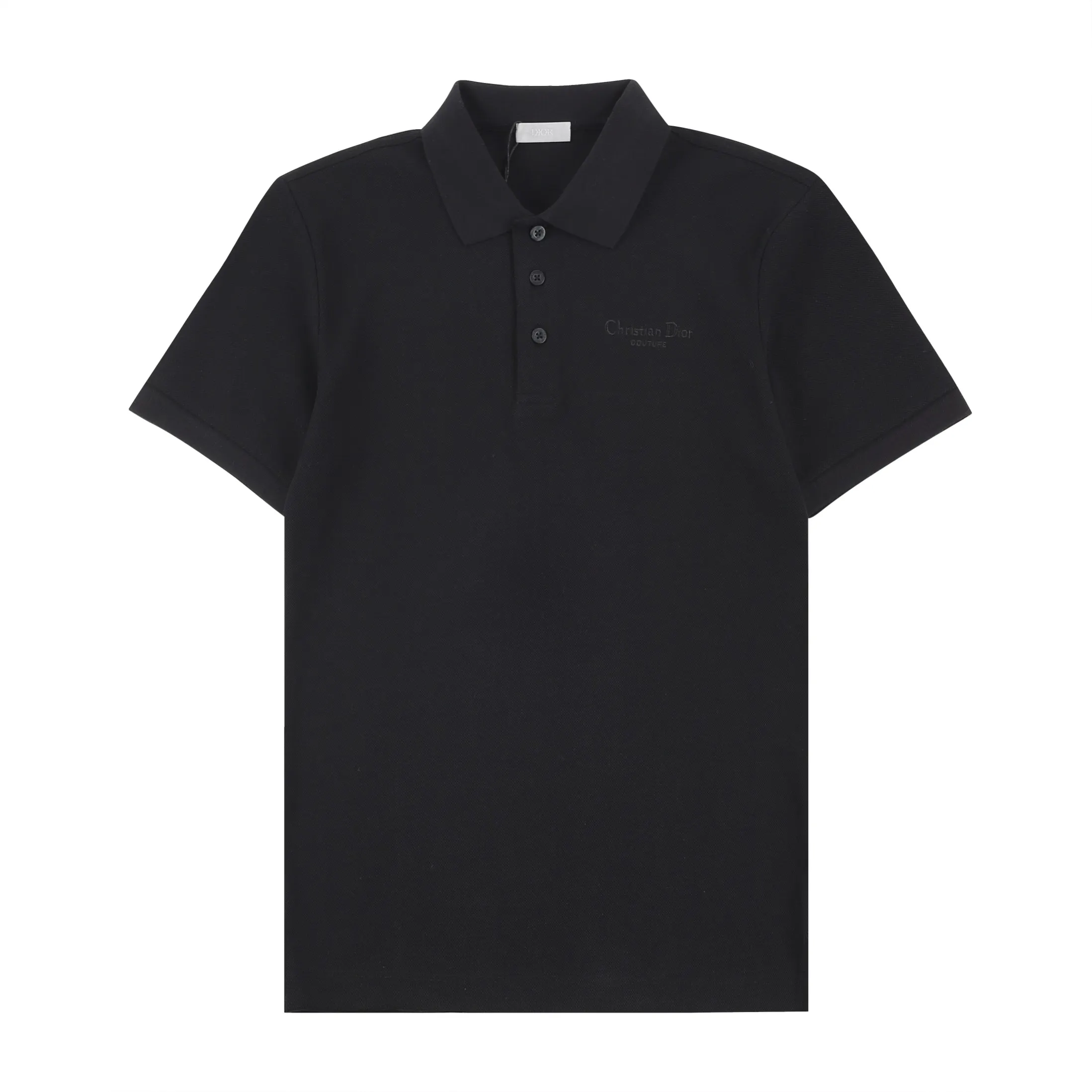 🅿️256 DIOR Di* 2025 SS spring and summer lapel POLO new style. Three-dimensional letter 3D imported Tajima embroidery technology. Specially customized letter logo stone pattern buttons. Details in place💯 Made of 100% cotton pique cloth. Comfortable feel. Color: black white. Size: M-XXL