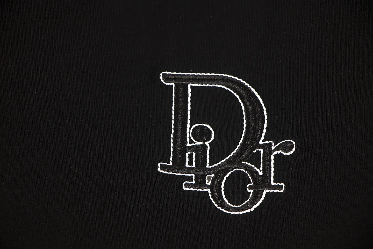 🅿️160 Dior*2026 latest short-sleeved material: high version 300g double yarn combed cotton Size: S M L XL Color: black white Style number: W3655