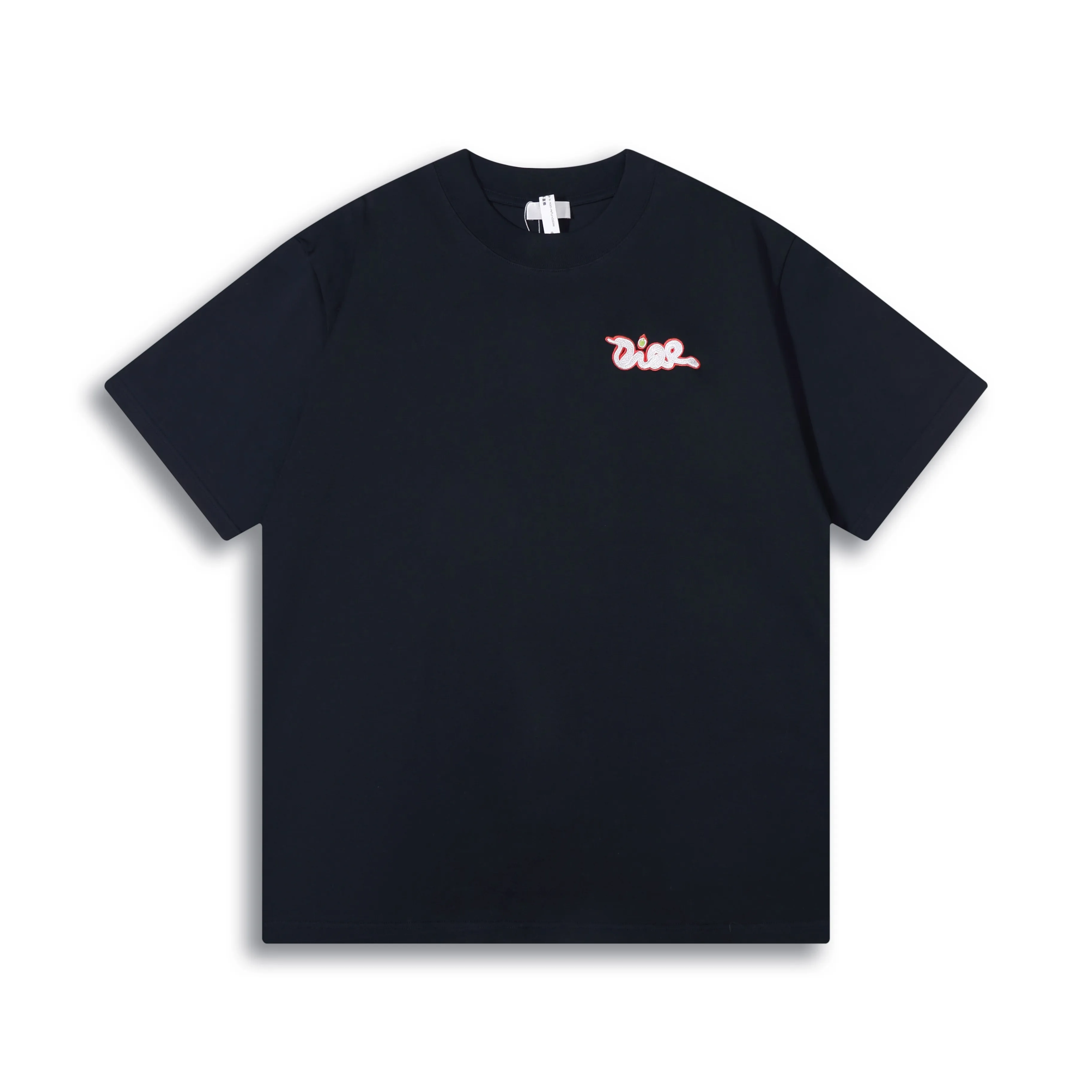 🅿️190 Correct version of high-quality DIO*X kaws 25ss Year of the Snake series embroidered short-sleeved T-shirt. Made of 21s double yarn cotton plain fabric. Purchased the Y version [AB color] to analyze the dye ratio, order and dye the bulk fabric thread color, the front panel is embroidered with Tajima embroidery machine imported from Japan, mercerized multi-color hemming embroidery method, matching new Year of the Snake co-branded hangtag.  SIZE: XS S M L