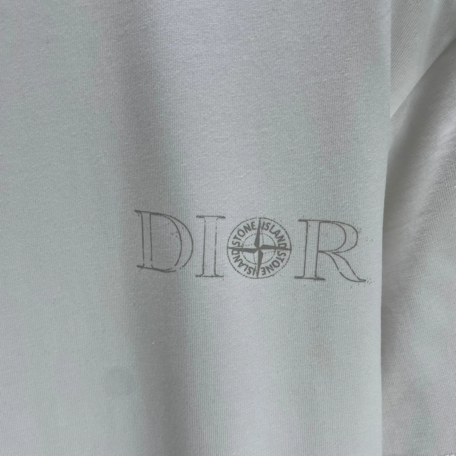🅿️170 Dio* Dior* 2025 spring and summer new short-sleeved T-shirt Heavy cotton personalized print Color: Black White Mint Green Size: S M L XL XXL