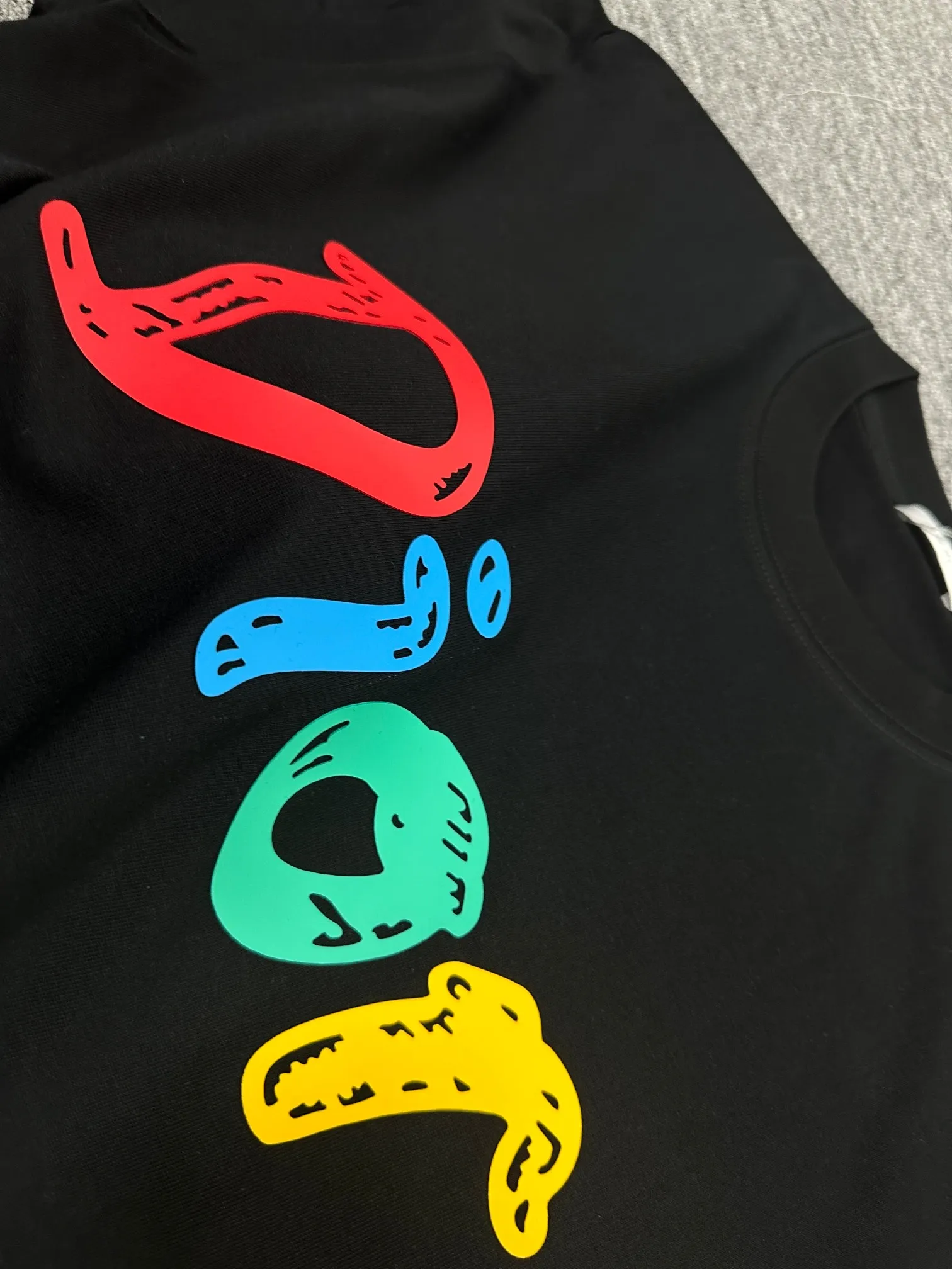 🅿️180 Dio* Dior 2025 spring and summer new style Classic colorful letters thick plate three-dimensional silicone technology Simple and elegant Customized double yarn plain cotton fabric Short-sleeved T-shirt Unisex Color: Black White Size: S (90-130 catties) M (120-150 catties) L (140-165 catties) XL (160-180 catties) XXL (180-210 pounds)