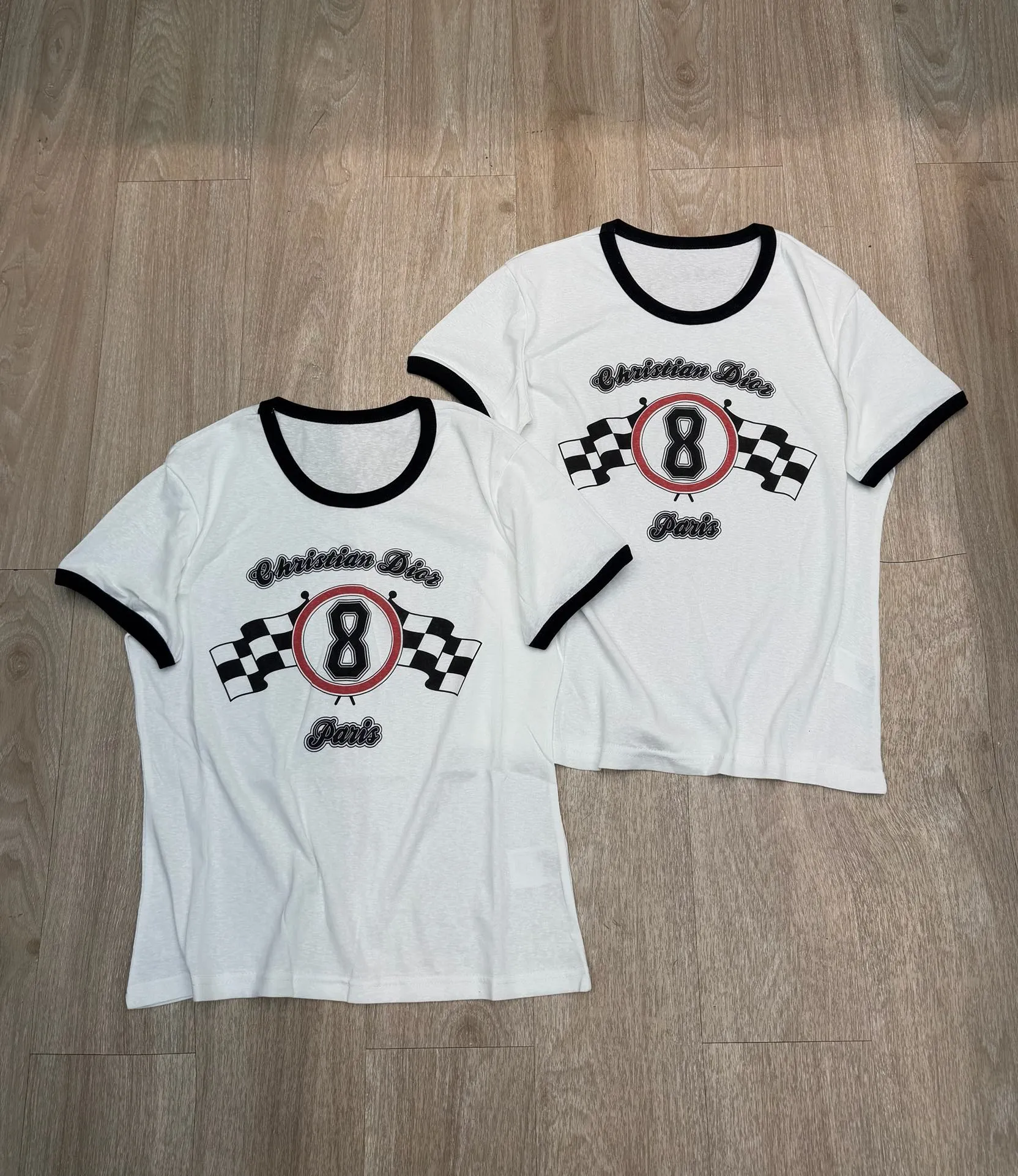 🅿️130 M251##Dior•🇫🇷25ss new linen printed thin short-sleeved T-shirt ✅✅✅Ready stock Focus on quality and feel free to compare Size: S M L Color: White