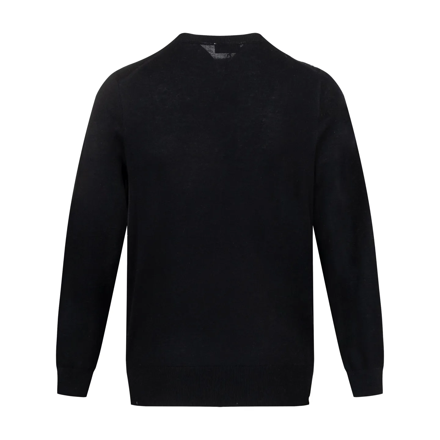 🅿️400 [Exclusive supply] CD 25FW Simple label thin sweater (black) This sweater is decorated with a logo label, paying tribute to the spirit of haute couture and the extraordinary craftsmanship of the workshop. Crafted from blended sheep wool jersey, it has a unique soft texture. Wear it with jeans and tailored trousers for a sophisticated and timeless look. Made of plain knitting, the fabric is fine-textured, soft and skin-friendly, stiff and elastic, taking into account both warmth and breathability. The color of the wool highlights the texture. Based on simple tailoring, the ribbed round neck, cuffs and hem are carefully processed to enhance the fit and durability, keeping the shape long-lasting and neat. The brand label on the chest is embellished as the brand's signature detail and is woven using double-sided jacquard technology; black threads are embedded in the white base, or micro-letters are formed through the density of the yarn. The edge of the label is processed by laser cutting, and there are no defects such as yarn leakage and yarn leakage. Size:XS-S-M-L
