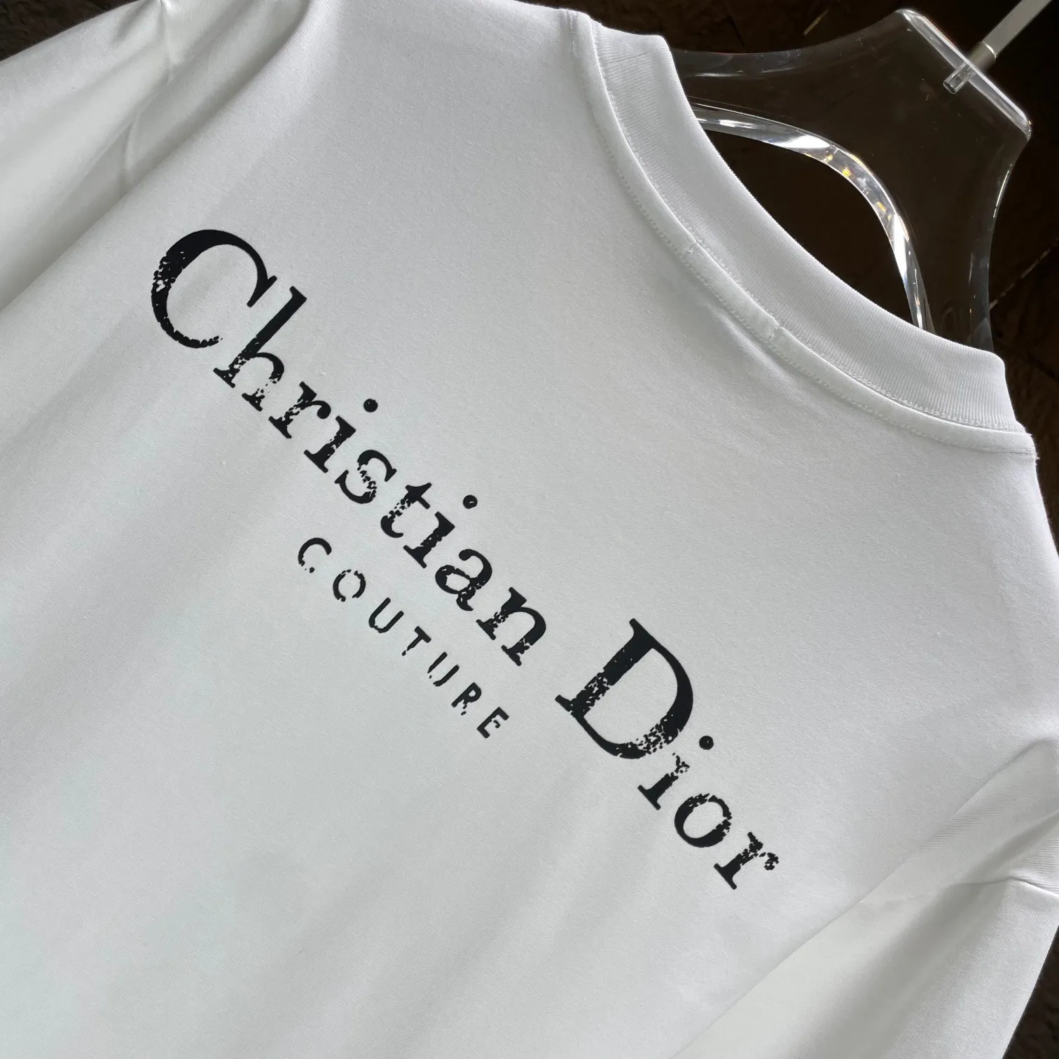 🅿️170 Dio* Dior* 2025 Spring and Summer New Short Sleeve T-shirt Heavy Cotton Personalized Print Color: Black White Size: S M L XL XXL
