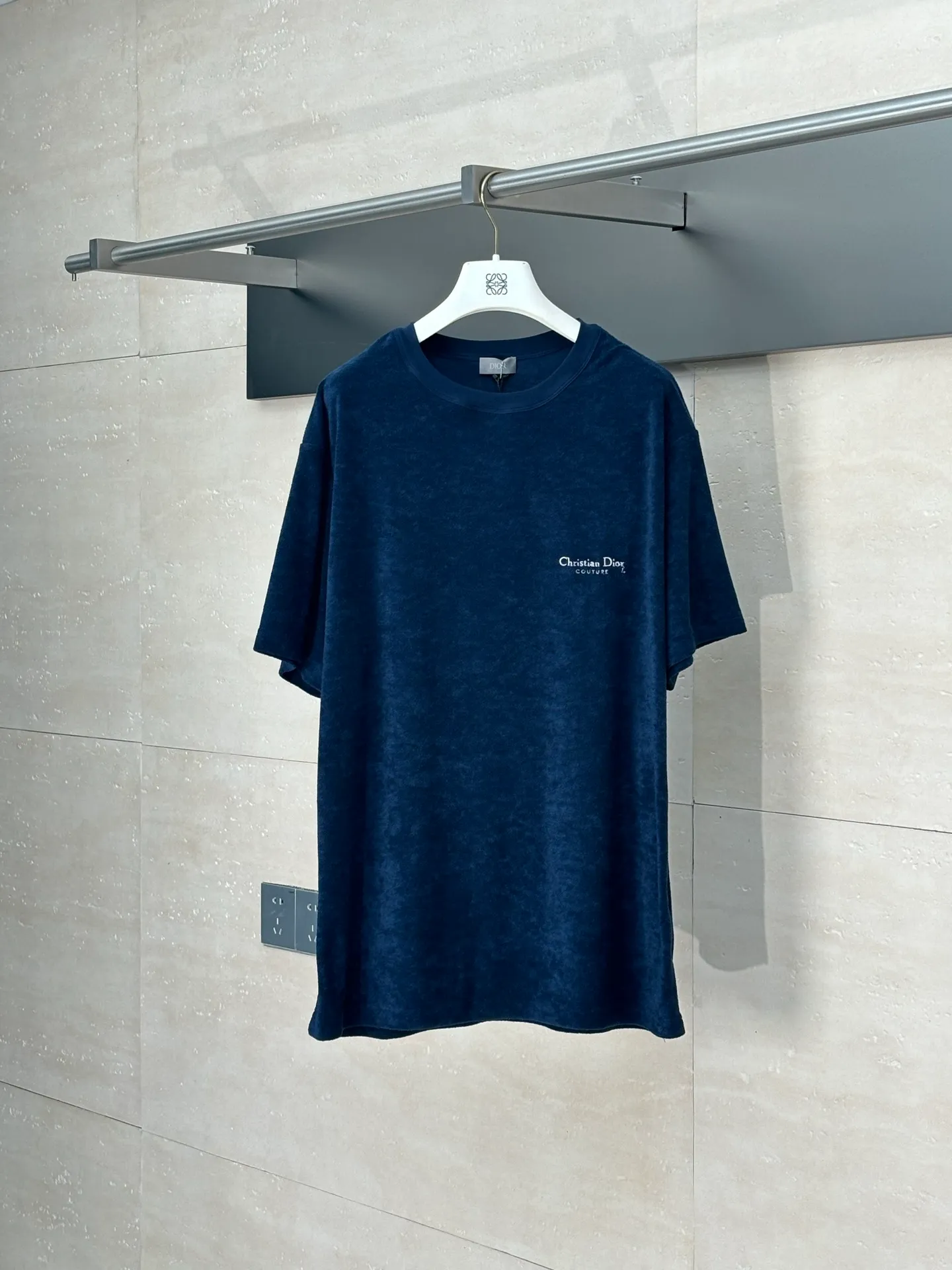 🅿️230 Dio*/Dior 25Ss new letter embroidered towel jacquard short sleeves Size: S/M/L/XL