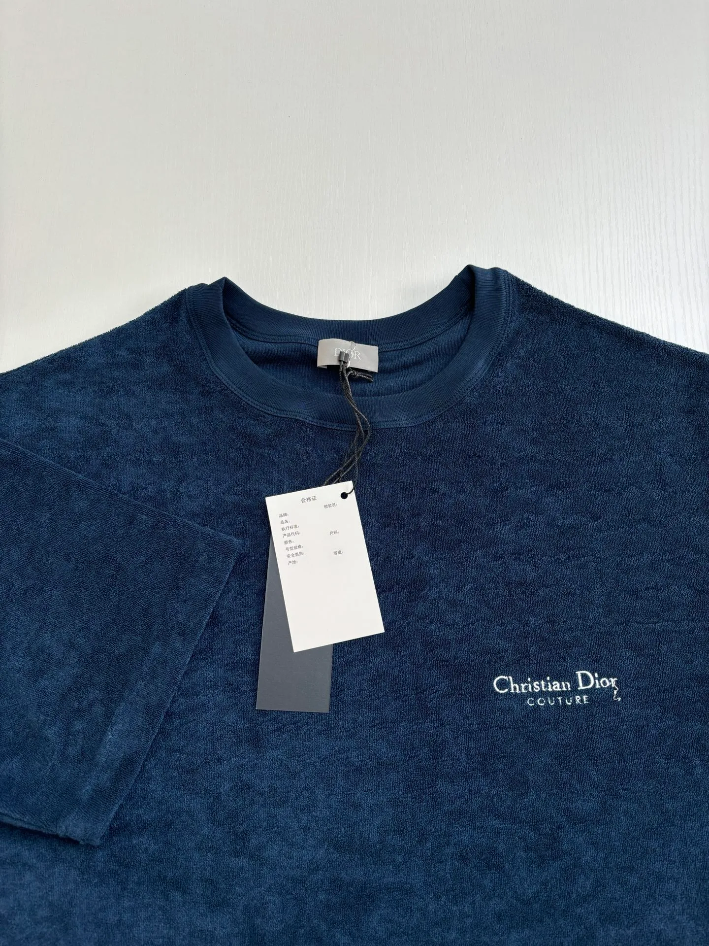 🅿️230 Dio*/Dior 25Ss new letter embroidered towel jacquard short sleeves Size: S/M/L/XL