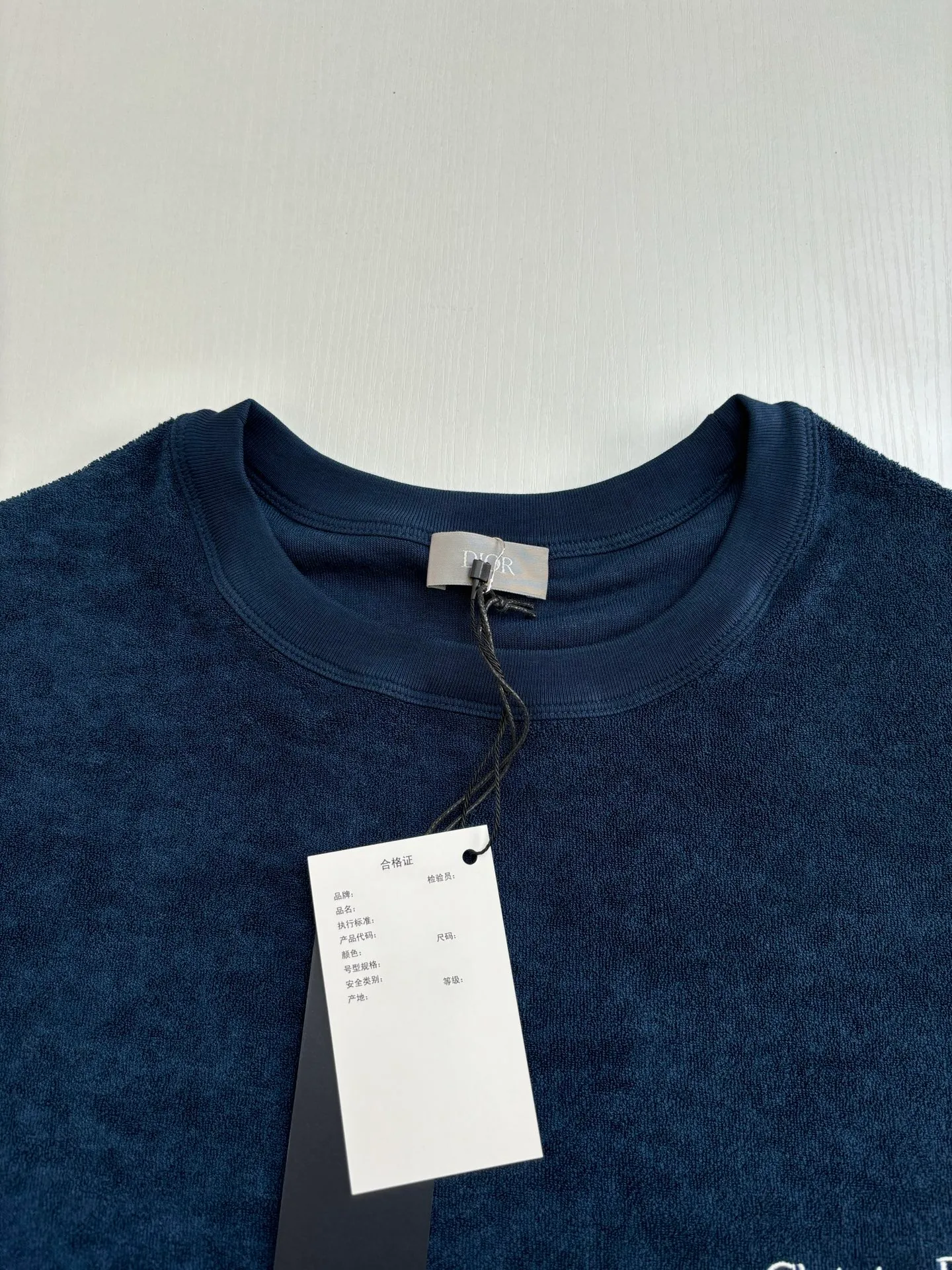🅿️230 Dio*/Dior 25Ss new letter embroidered towel jacquard short sleeves Size: S/M/L/XL