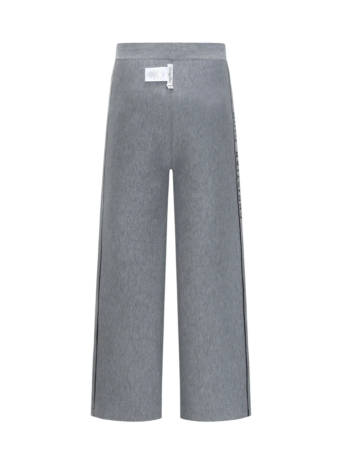 🅿️490 [High Quality] CD 25FW presbyopic reversible cashmere trousers (gray black) The fabric is made of imported cashmere yarn double-sided jacquard fabric and can be worn on both sides. The fabric uses monogram jacquard double weaving technology to present the brand's iconic presbyopia pattern, which combines luxurious texture with practical functions. Swiss machine embroidery stitching technology ensures every detail is exquisite and perfect, and the stitches are even and delicate. The classic straight-leg design subtly modifies the leg lines, making the upper body slim and elegant. Double-sided jacquard technology keeps both sides of the fabric flat and crisp, making it comfortable and layered. Selected high-quality cashmere yarn brings a soft and skin-friendly touch experience while having good warmth retention and breathability. The overall craftsmanship is exquisite, and high-end quality is reflected from fabric weaving to finished product sewing. It is an exquisite item that is both fashionable and practical. Size:S/M/L