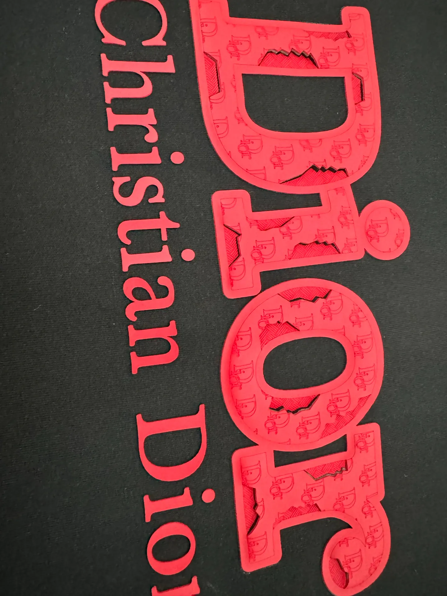 🅿️220 DIOR*Dior*320g heavyweight pure cotton t-shirt, thick, breathable and loose fit, heavy craftsmanship logo design, spring and summer new round neck fashionable short-sleeved t-shirt, comfortable to the skin, durable and easy to wear, meticulous original craftsmanship, a must-have for casual and versatile color: black white code number: S M L XL XXL