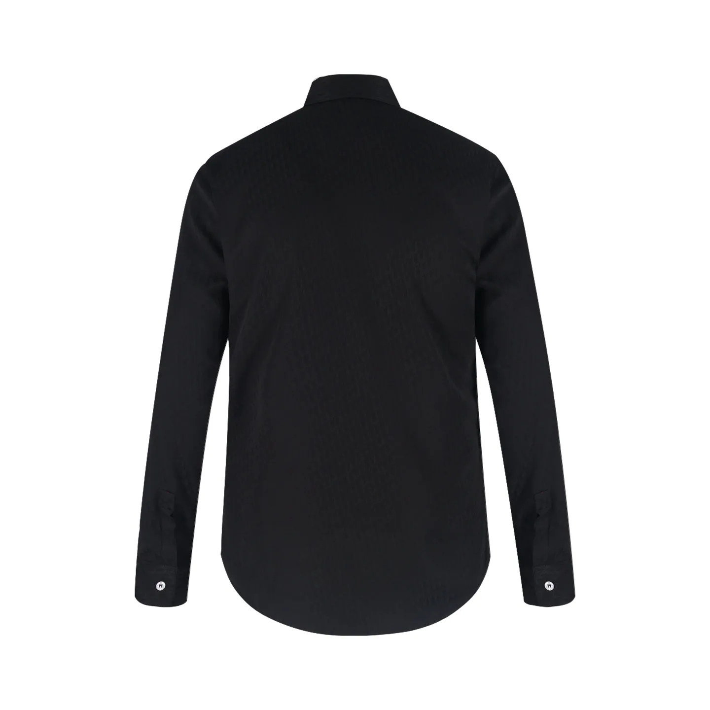 🅿️560 [Exclusive supply] CD full-print jacquard point collar shirt (black) Original purchase and development of 13100, custom-made 50-count jacquard shirt cloth, 75D high-temperature interlining inside, fabric jacquard technology, professional stitching and hand-sewing, customized 1:1 buttons. Size:39-40-41-42