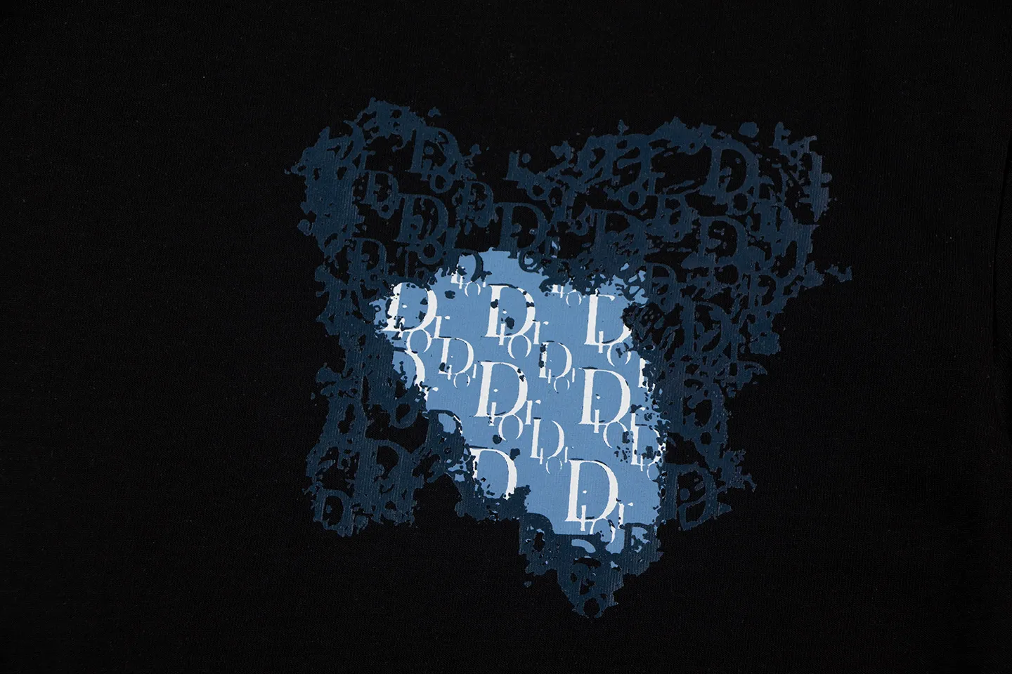 🅿️146 Dior*2025 latest short-sleeved material: high version 300g double yarn combed cotton Size: S M L XL Color: black white Style number: W2553