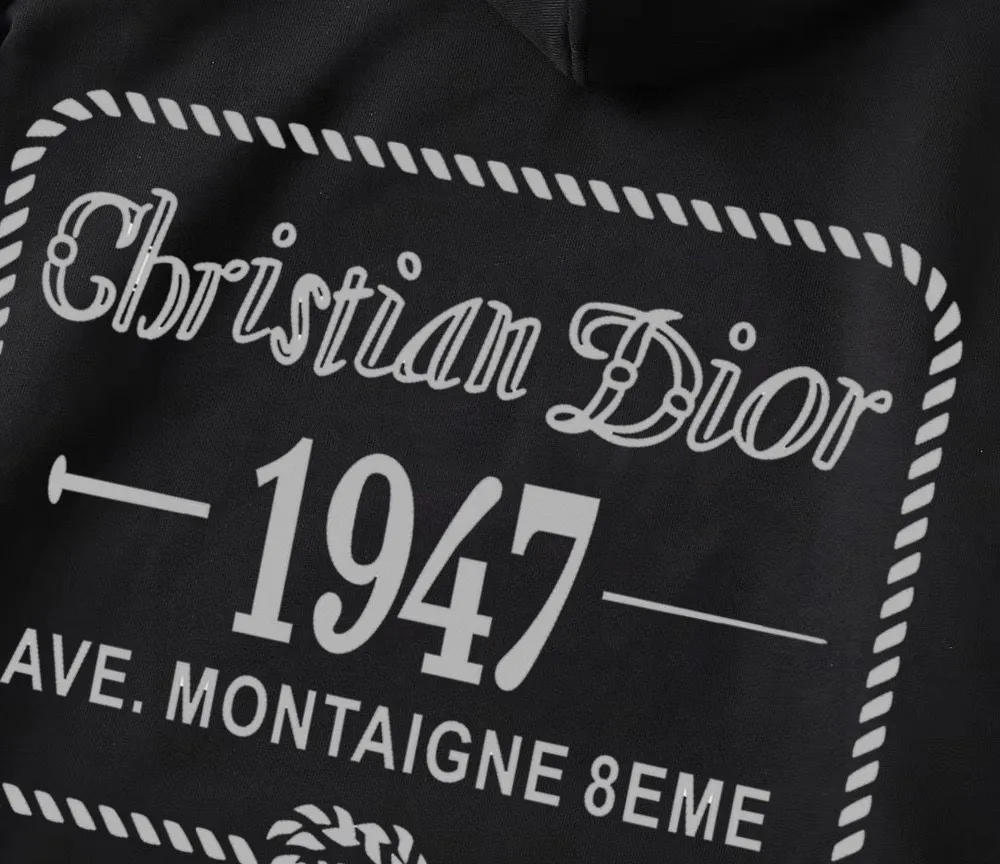 🅿️240 brand [DIOR Dior] (good news for fat people) 2025ss autumn latest long-sleeved round-neck sweatshirt, on sale simultaneously on the official website. Refreshing and breathable. Made of top Tencel Roman. Comfortable and soft. 3D three-dimensional clarity. Super fashion sense. Great for gifting and keeping for yourself. Size: M-5XL (can wear up to 220 pounds)