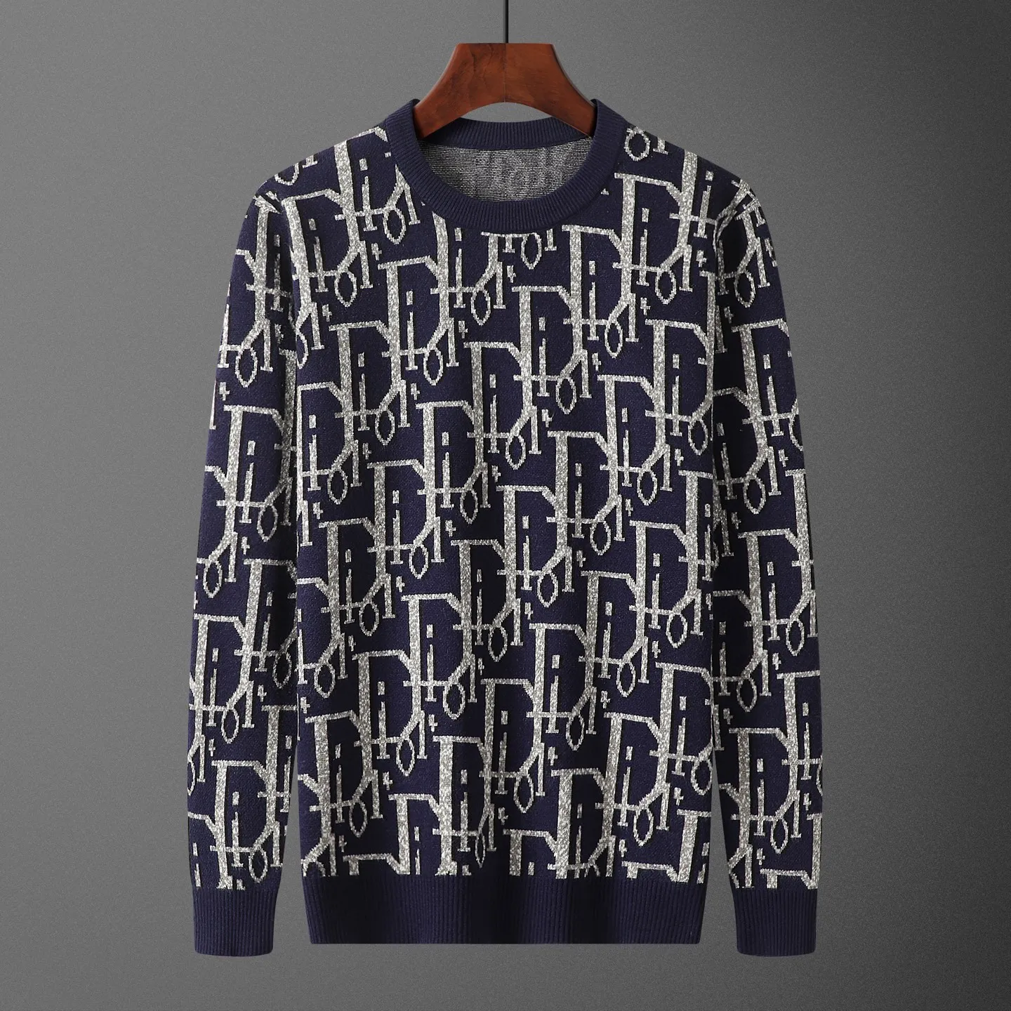 🅿️250 DIO•R, sweater, style number M2212#, size: M-XXXL, fabric: modal. Anti-pilling, color: royal blue