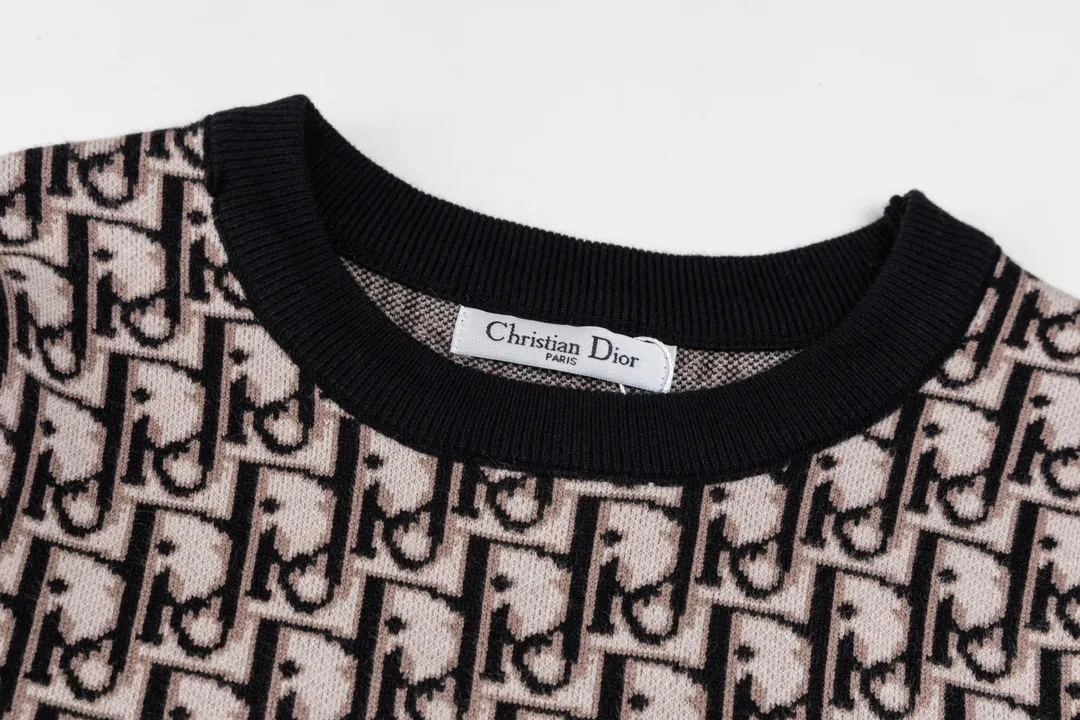 🅿️250 model number M13 Dior, the same style for men and women in autumn and winter (top quality, differentiated currency), the launch of high-density knitted sweaters, using the latest panoramic three-dimensional letter logo element crochet design, the ultimate heavy work, the ultimate perfection M L XL XXL