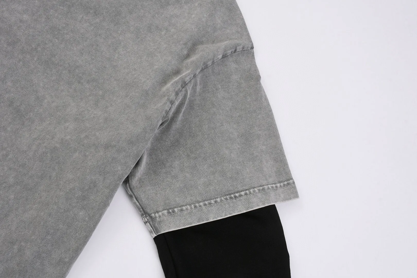 🅿️240 (cooperation profit) High-end quality DIOR 2025SS spring and summer wear fake two-piece washed snowflake series Year of the Snake 🐍 series fake two-piece long T-shirt Using imported Kornit digital direct-injection printing High-quality trendy brand 100% cotton washed 260G fabric dyed ready-made garments dyed➕washed fried snowflake OS loose off-shoulder version same style for men and women size：S.M.L.XL.2XL