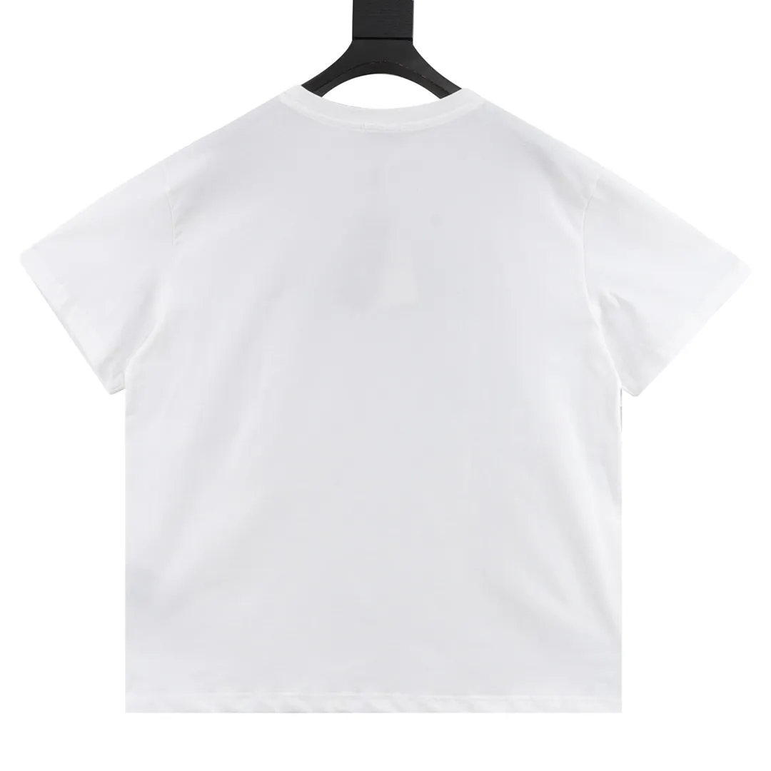 🅿️210 DIOR/Dior presbyopic letter embroidered short-sleeved T-shirt. The simple yet refined OS short T.Oblique splicing design creates a modern trendy look. Knitted cotton fabric is made with advanced knitting micro-density equipment to ensure that the product’s cutting shape and features are both trendy and fashionable. The spliced design of thick cotton Oblique chest embroidered letter logo printed ribbon has a unique retro soft feel, full of street style and more retro flavor, reflecting the perfect design brought by brand fashion. Same style for men and women. size：S-L