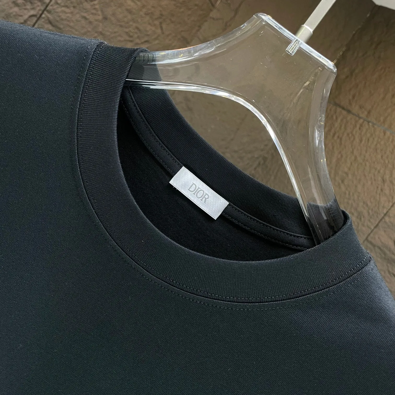 🅿️170 Dio* Dior* 2025 Spring and Summer New Short Sleeve T-shirt Heavy Cotton Personalized Print Color: Black White Size: S M L XL XXL