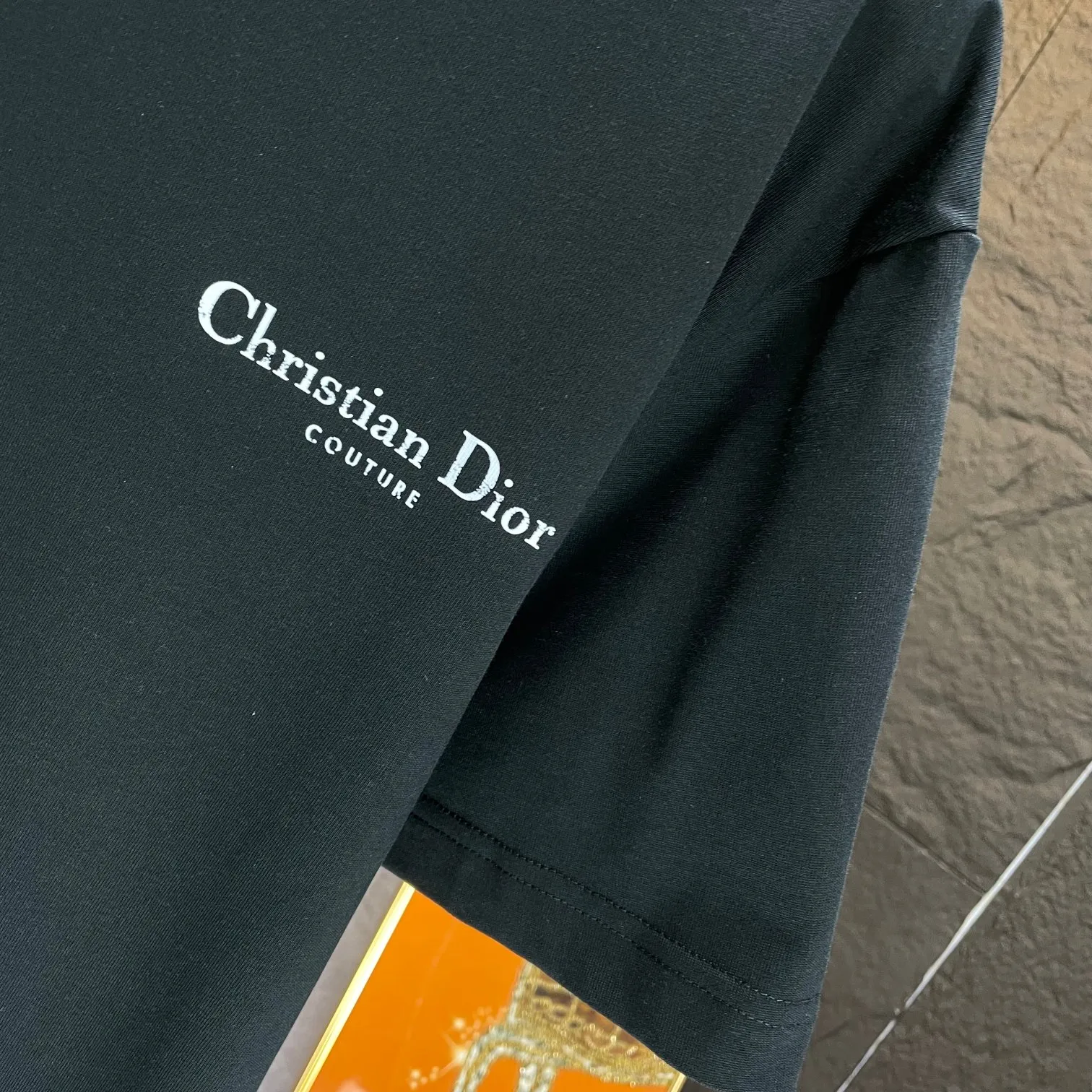 🅿️170 Dio* Dior* 2025 Spring and Summer New Short Sleeve T-shirt Heavy Cotton Personalized Print Color: Black White Size: S M L XL XXL
