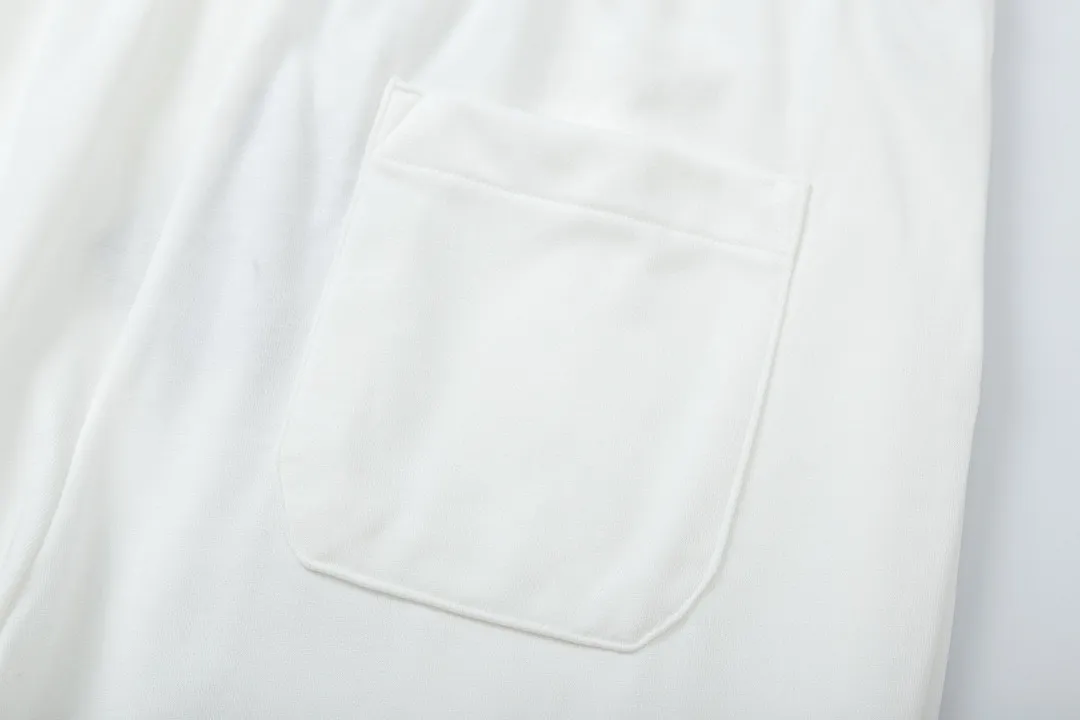 🅿️200 DIOR Dior classic light luxury CD printed letter logo essential for daily commuting for men and women casual shorts ·Customized terry fabric ·Elastic + drawstring adjustable waist ·Waist tag, three wash marks complete Color: White Size: XS S M L
