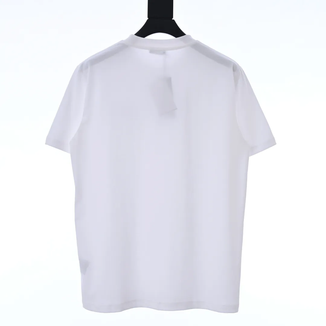 🅿️330 (higher version) DIOR CD cursive embroidered letter short-sleeved T-shirt. The original version is 7400, purchased from Taikoo Hui. The original version is customized with 270g cotton fabric, haze blue, apricot dyeing, and the thread dyeing is the same as the original version. The imported machine embroidery process makes the letter logo show a delicate and exquisite effect, enhancing the decorative effect. Use an embroidery machine to embroider the designed letter logo onto the patch. Color: black, haze blue, apricot, white, floral gray Size: S-L