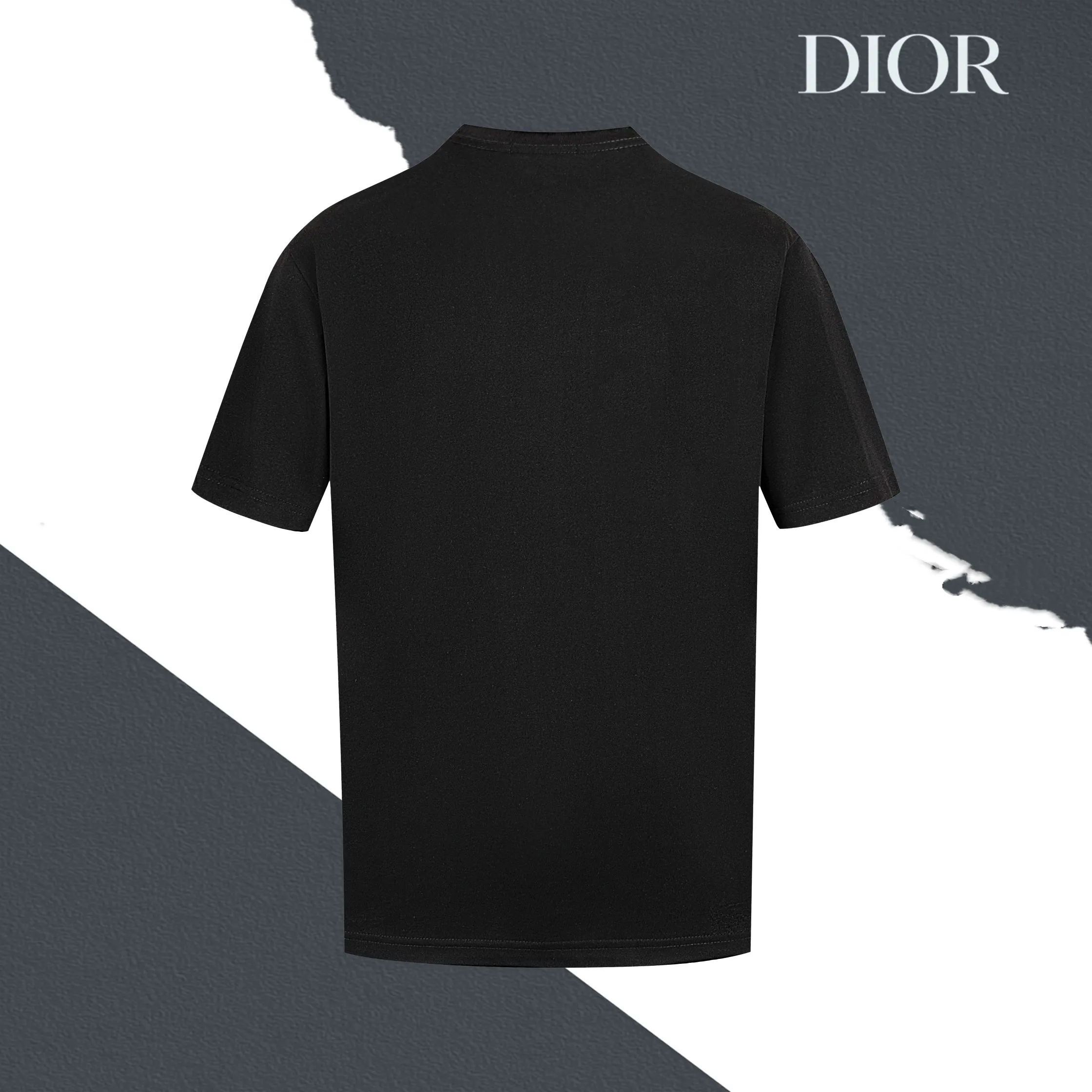 🅿️170 Style No. S04 DIOR Dior heavy industry logo letter logo embroidered round neck short sleeves, edge embroidery, full set of packaging, complete with three labels, original supporting accessories 1:1, main mark process, very high-end, has been pre-shrunk at high temperature, not easy to deform after repeated washing, pure cotton 280 grams, high gram weight, 32 double yarns, no pilling, no fading, comfortable and breathable, matched with 1x1 thread in the same cylinder, oversize loose version Can wear up to 220 pounds Color: black white Size: XS-L