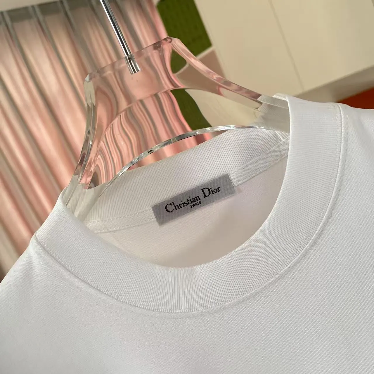 🅿️170 Dio Dior 2025 summer new style Letter logo three-dimensional silicone printing Short-sleeved T-shirt Customized fabric 300g Same style for men and women Color: Black White Sky Blue Iron Gray Size: S M L XL XXL Five codes​