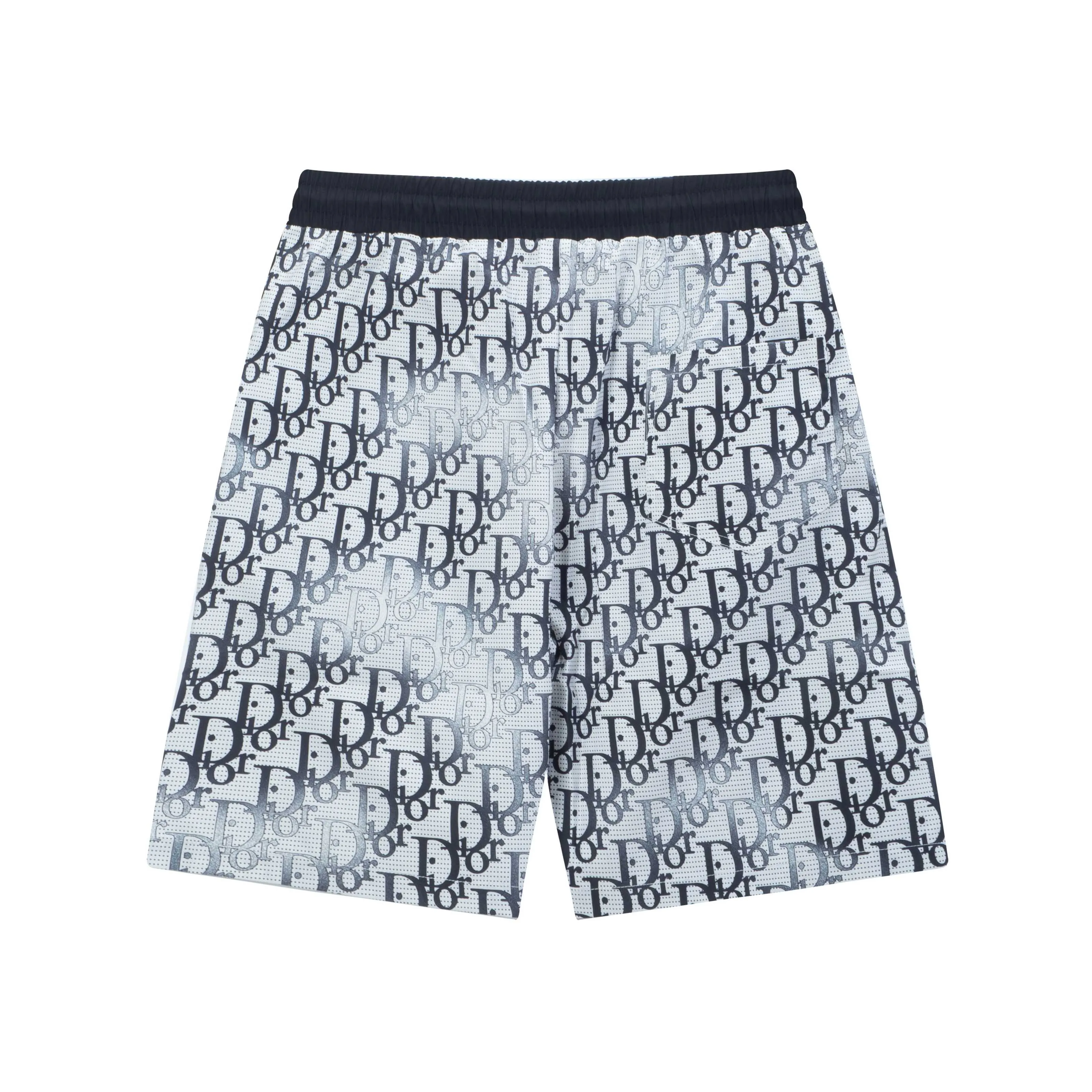 🅿️170 2025 DiOR Dior's new quick-drying beach shorts, customized fabrics, with presbyopic craftsmanship and logo printed all over. The version is tight and three-dimensional, with straight stripe splicing. The customized trouser cord hardware has strong texture and smoothness. The upper body is comfortable and breathable. It has a concave and convex three-dimensional feel. It is fashionable and casual. Color: Black Blue Size: M-4XL