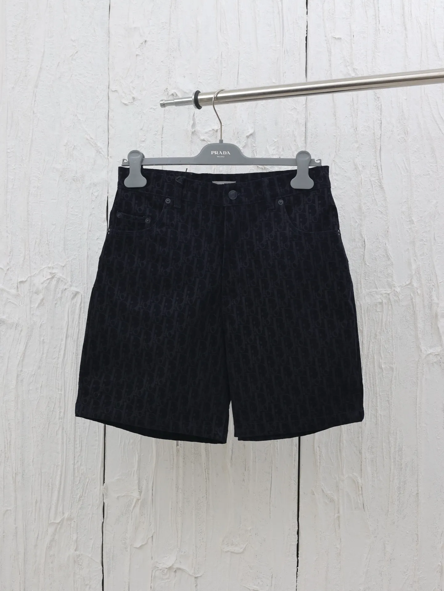 🅿️430 Dio*/Dior 25ss Year of the Snake embroidered letters cotton blend denim shorts Size: S/M/L/XL