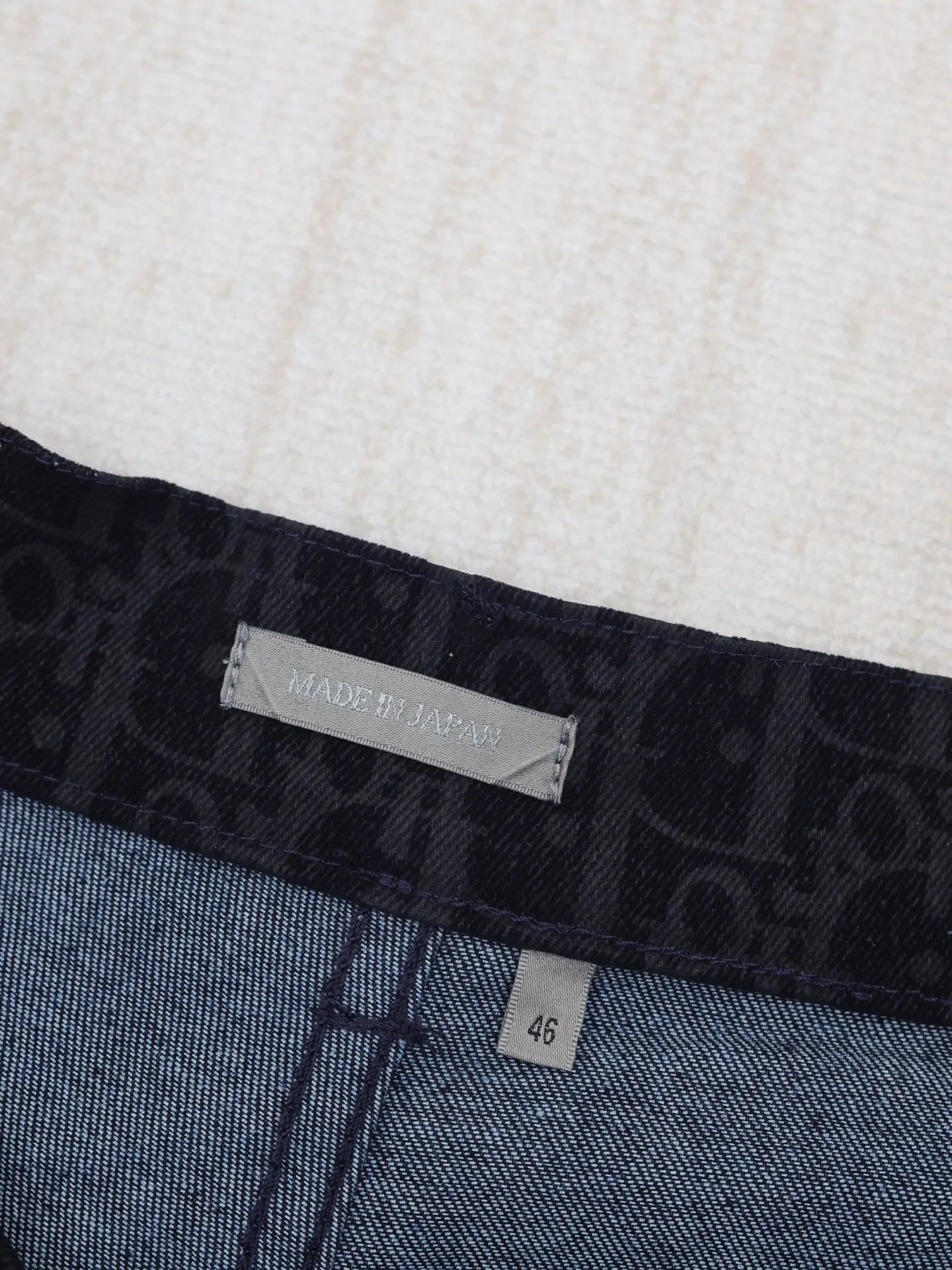 🅿️430 Dio*/Dior 25ss Year of the Snake embroidered letters cotton blend denim shorts Size: S/M/L/XL