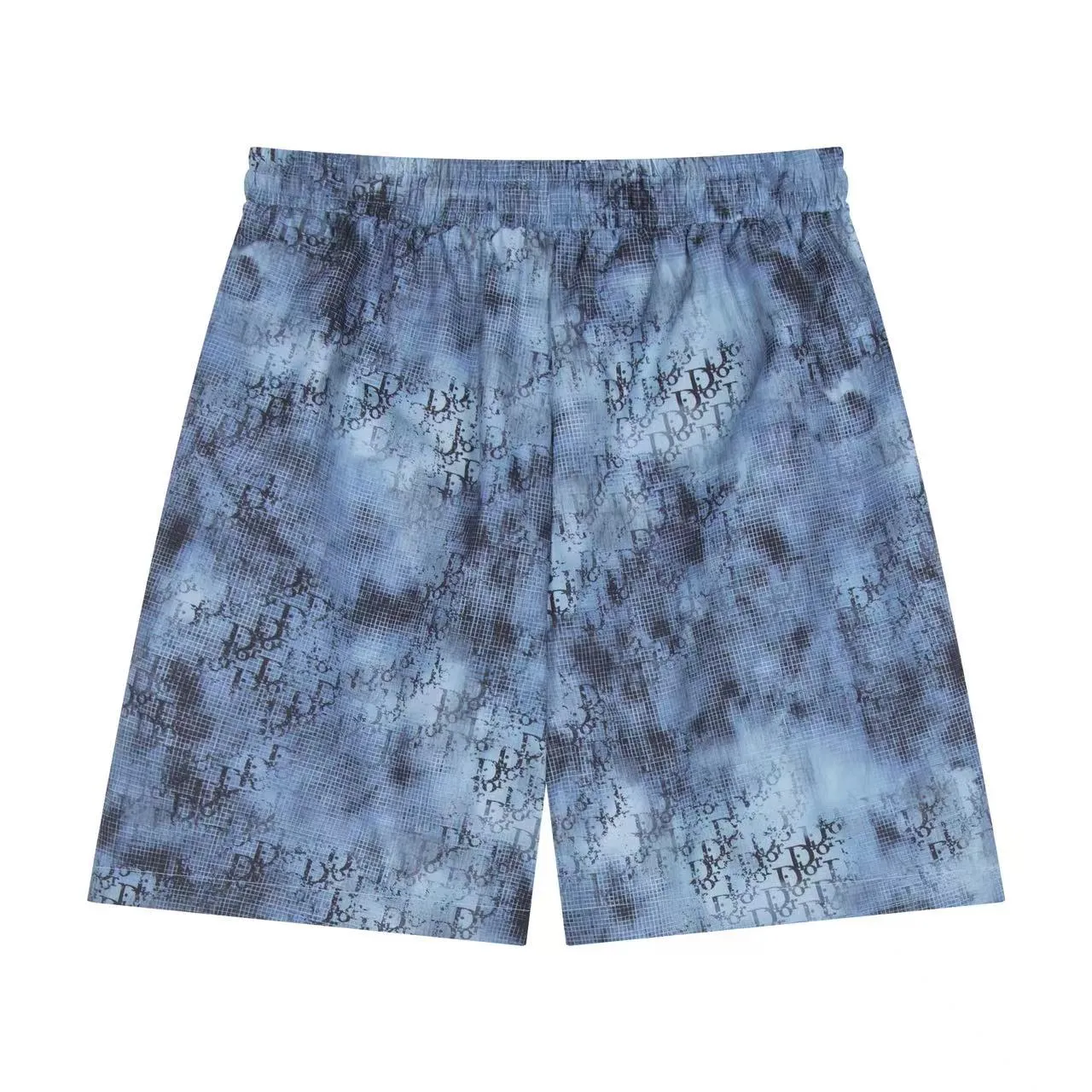🅿️140 ❥B810# 2025 Classic series new model with full-width three-dimensional logo printing, original customized version, five-point casual beach shorts, inner mesh effect. Size: S-XL Color: black blue
