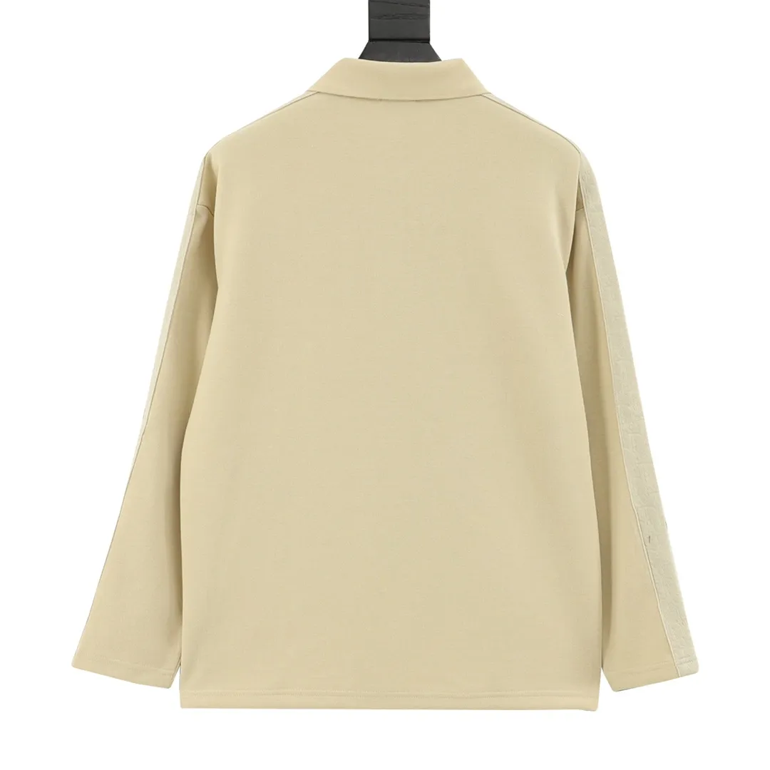 🅿️380 DIOR/Dior webbing embroidered lapel long-sleeved polo shirt is made of customized fabrics. DuPont Sorona material is added, which is skin-friendly, long-lasting antibacterial, anti-mite, and more washable. The cotton thread has been repeatedly processed to remove inferior coarse fibers and impurities, leaving only high-quality cotton fibers, making the fabric more advanced and classy. Environmentally friendly polishing enzyme technology gives the fabric a clean appearance and clear texture. Simple and exquisite! Full of sense of ceremony! Simple and luxurious, full of design! It gives people a simple but not boring feeling, creating a low-key and unique personalized fashion! Fine workmanship, compare with the counters! A highly recognizable long-sleeved style with great upper body effect!!! Super versatile! Same style for men and women. Size：S-L