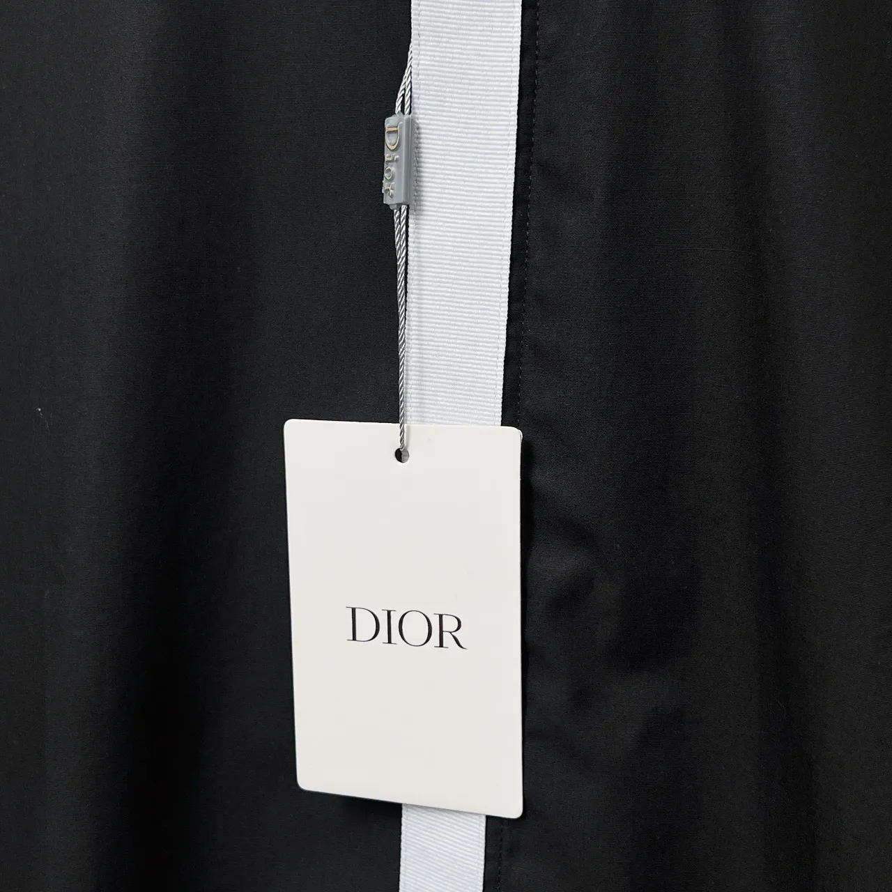 🅿️366 DIO*/Dior placket color-blocked webbing bee embroidered shirt Size: M-3XL Color: Black White