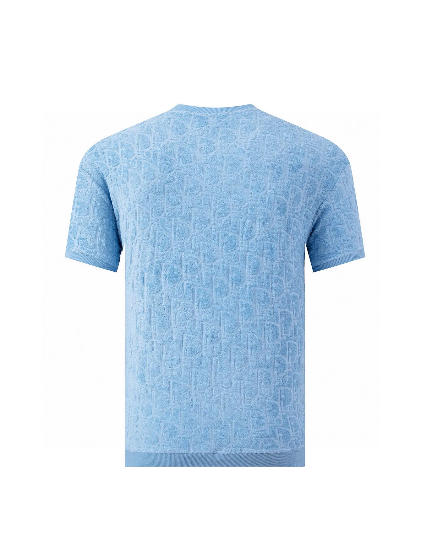 🅿️260 (ZP version) -Dior official website classic towel embroidered jacquard short-sleeved T-shirt, same style for men and women -Using the original 280g custom-made cotton imported Luwei towel jacquard fabric, threads are dyed in the same cylinder with zero color difference, exclusive quality difference currency, welcome to compare -Color: black white blue -Code number: S M L XL