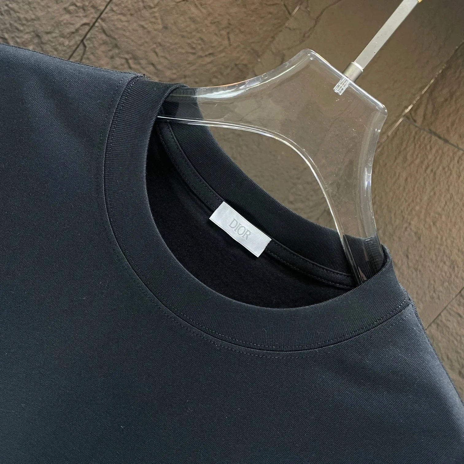 🅿️170 Dio* Dior* 2025 spring and summer new short-sleeved T-shirt Heavy cotton personalized print Color: Black White Mint Green Size: S M L XL XXL