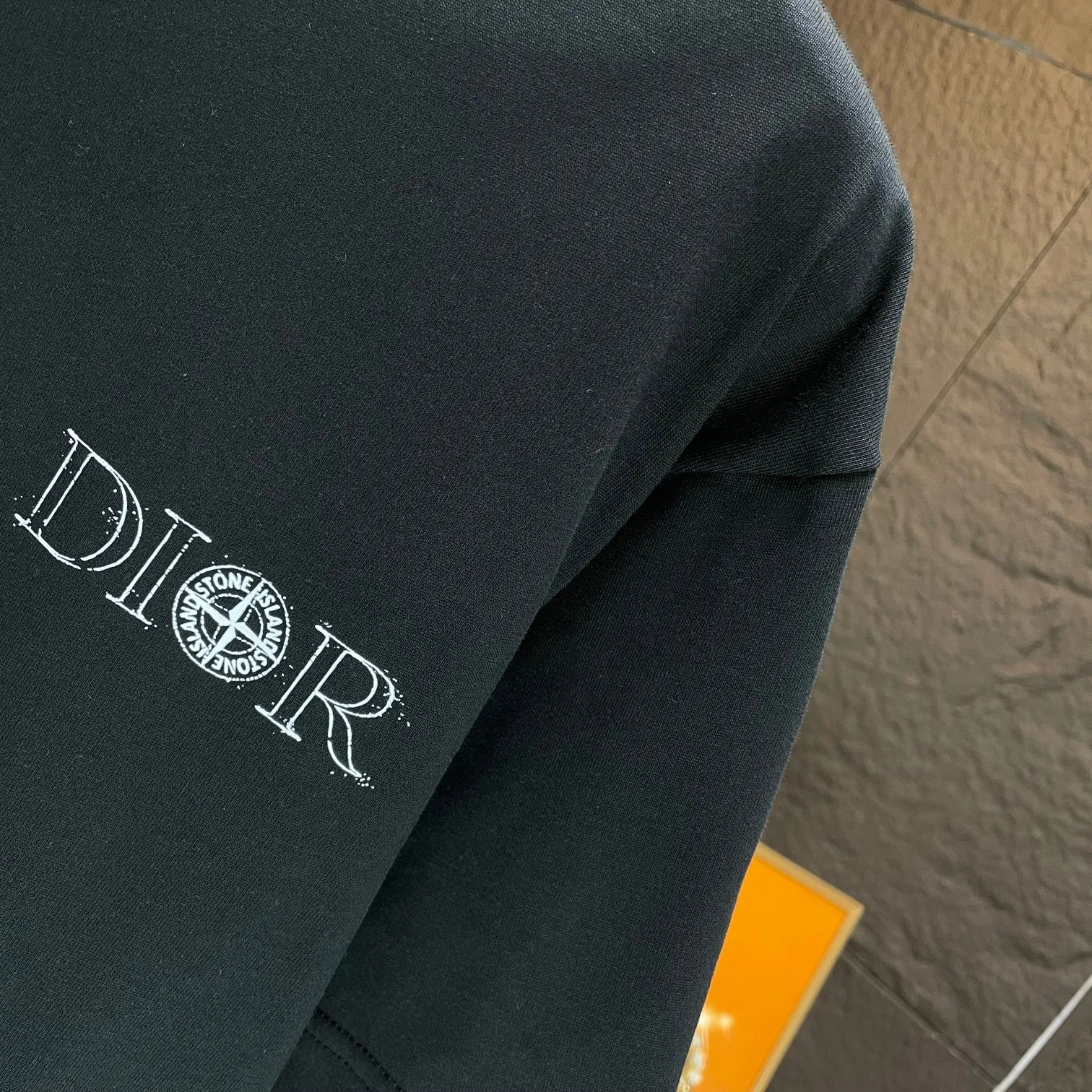 🅿️170 Dio* Dior* 2025 spring and summer new short-sleeved T-shirt Heavy cotton personalized print Color: Black White Mint Green Size: S M L XL XXL